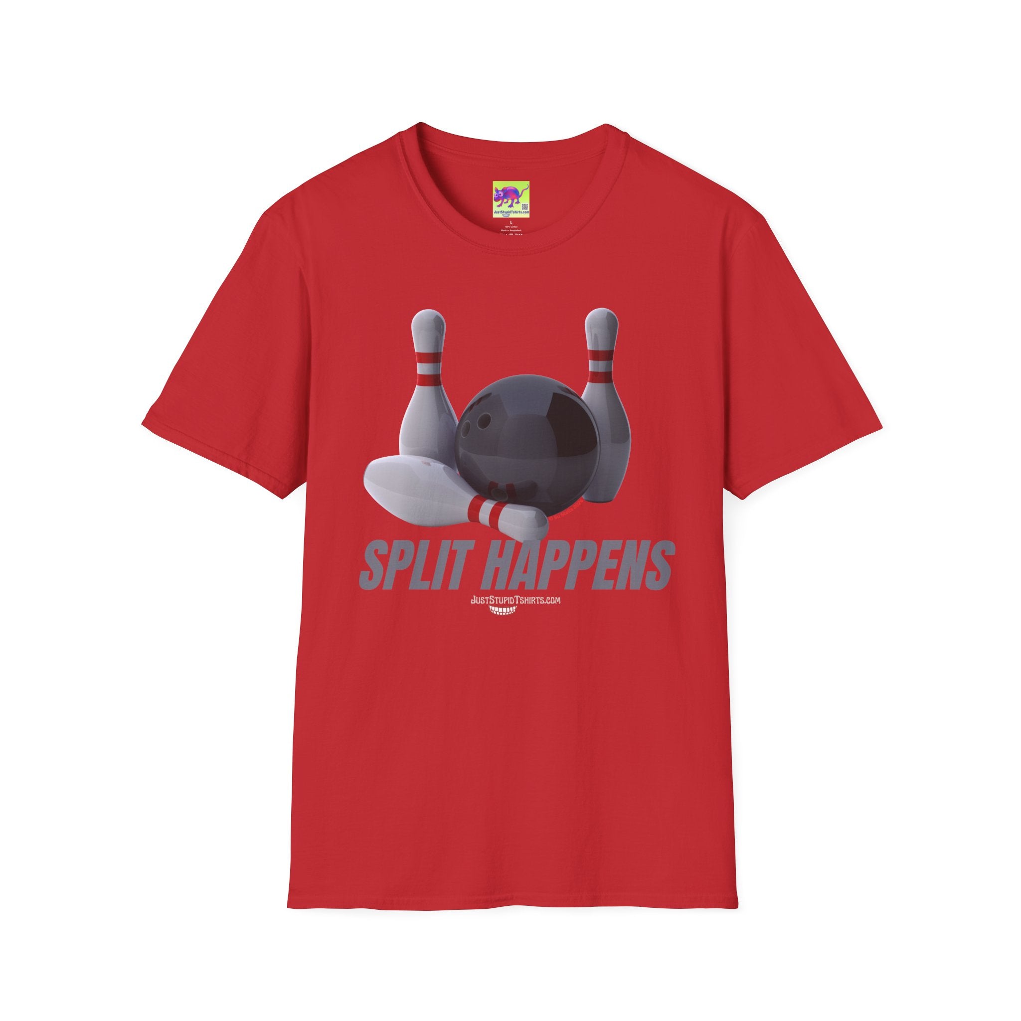 "Split Happens" Graphic Tee Bowling Shirt — 1 sided bowling shirt - bowler gift- bowling lover