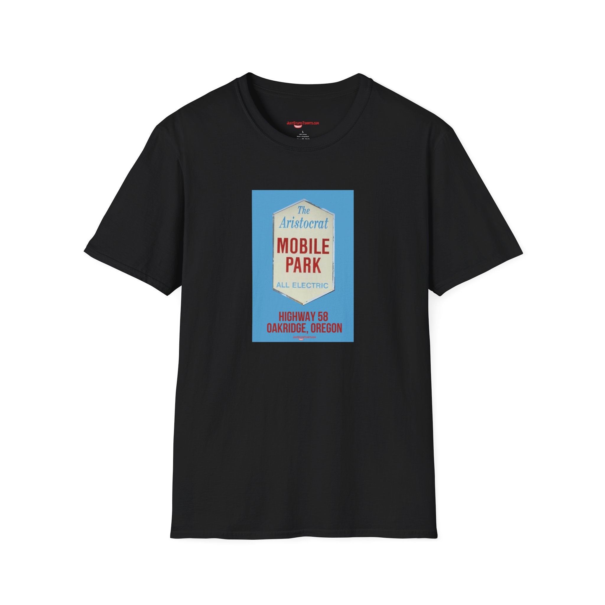 The Aristocrat Mobile Park Sign T-Shirt — Retro Highway 58 Vintage Graphic-