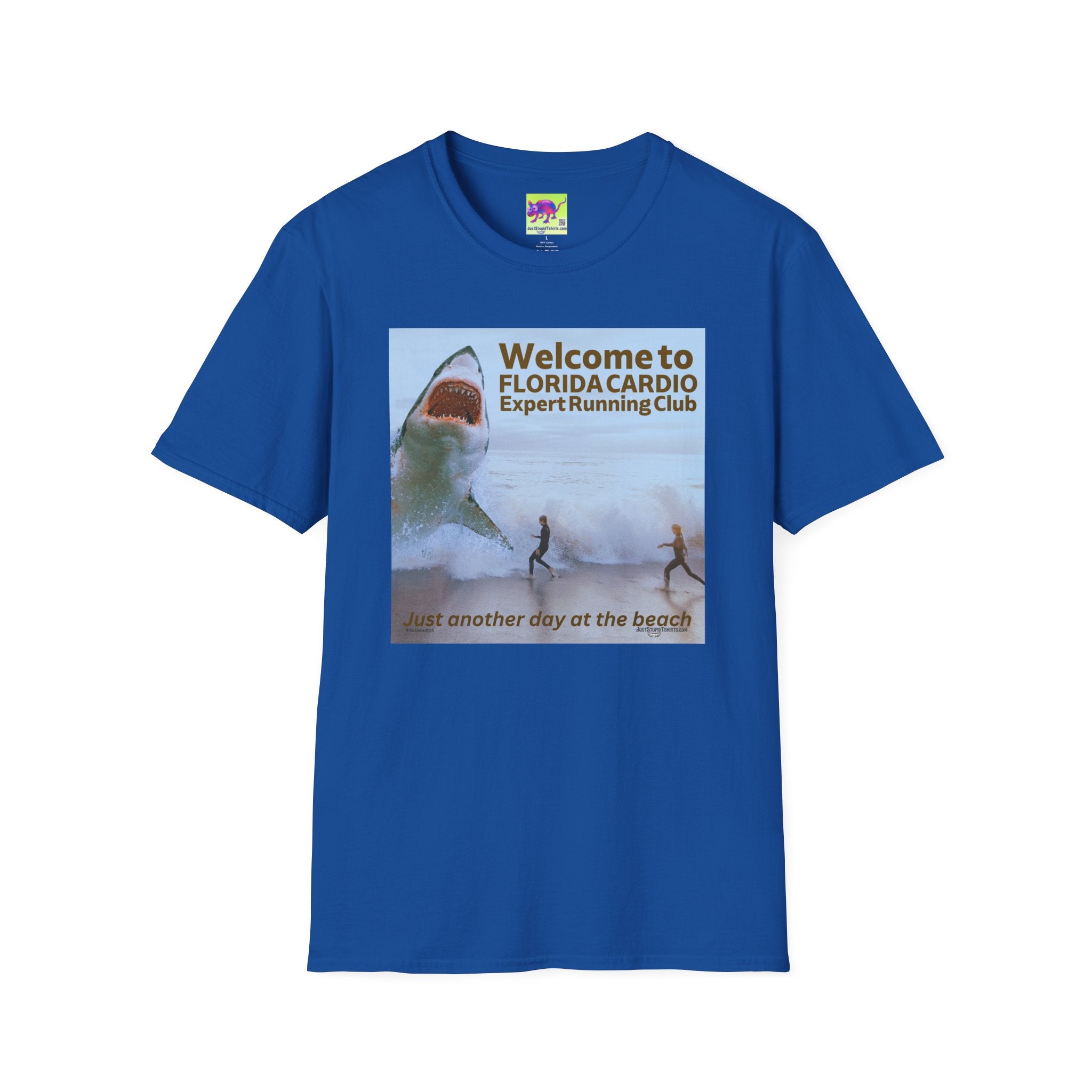 Welcome to Florida Cardio Shark T-Shirt — 'Expert Running Club' Beach Humor Tee