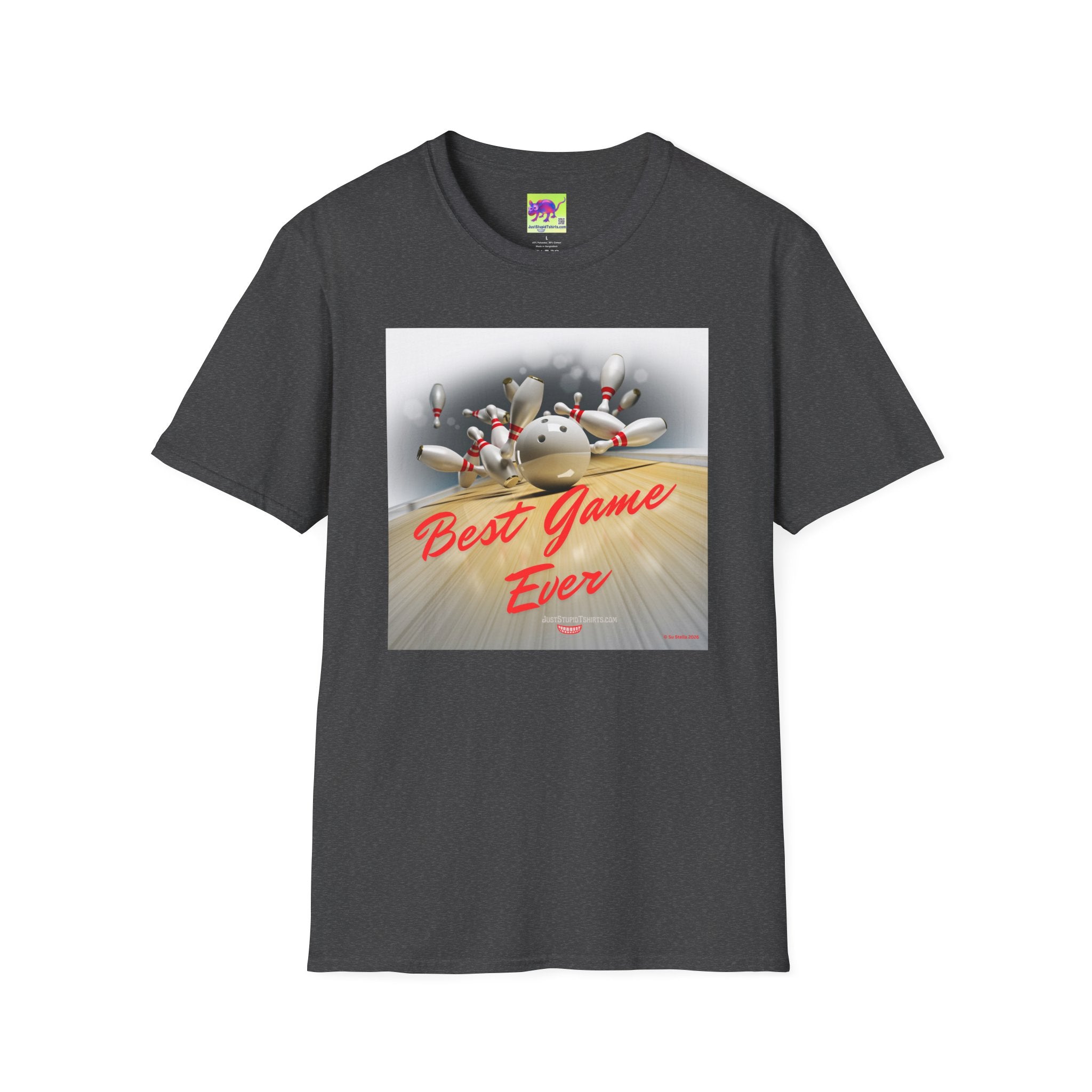 Bowling T-Shirt — "Best Game Ever" Retro Strike Tee for Bowlers