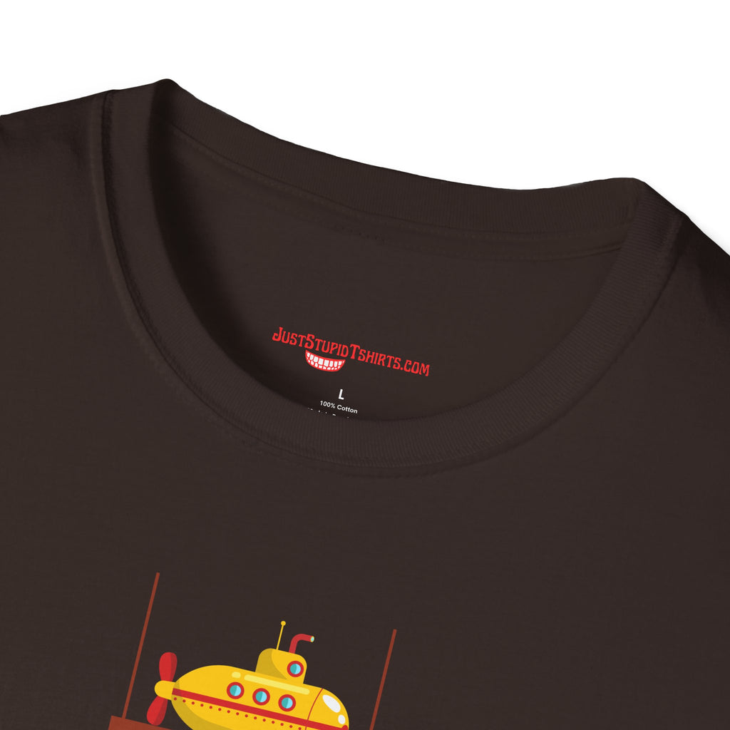 Voyage Into the Deep Dark Unknown T-Shirt — Submarine Coffee Cup Graphic Tee
