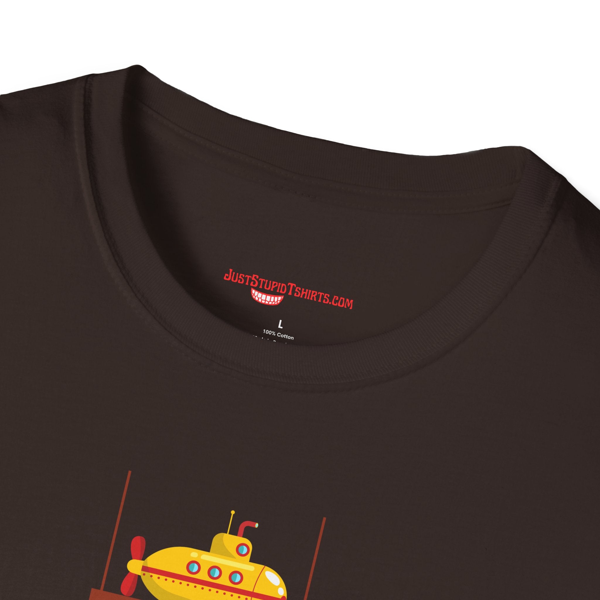 Voyage Into the Deep Dark Unknown T-Shirt — Submarine Coffee Cup Graphic Tee