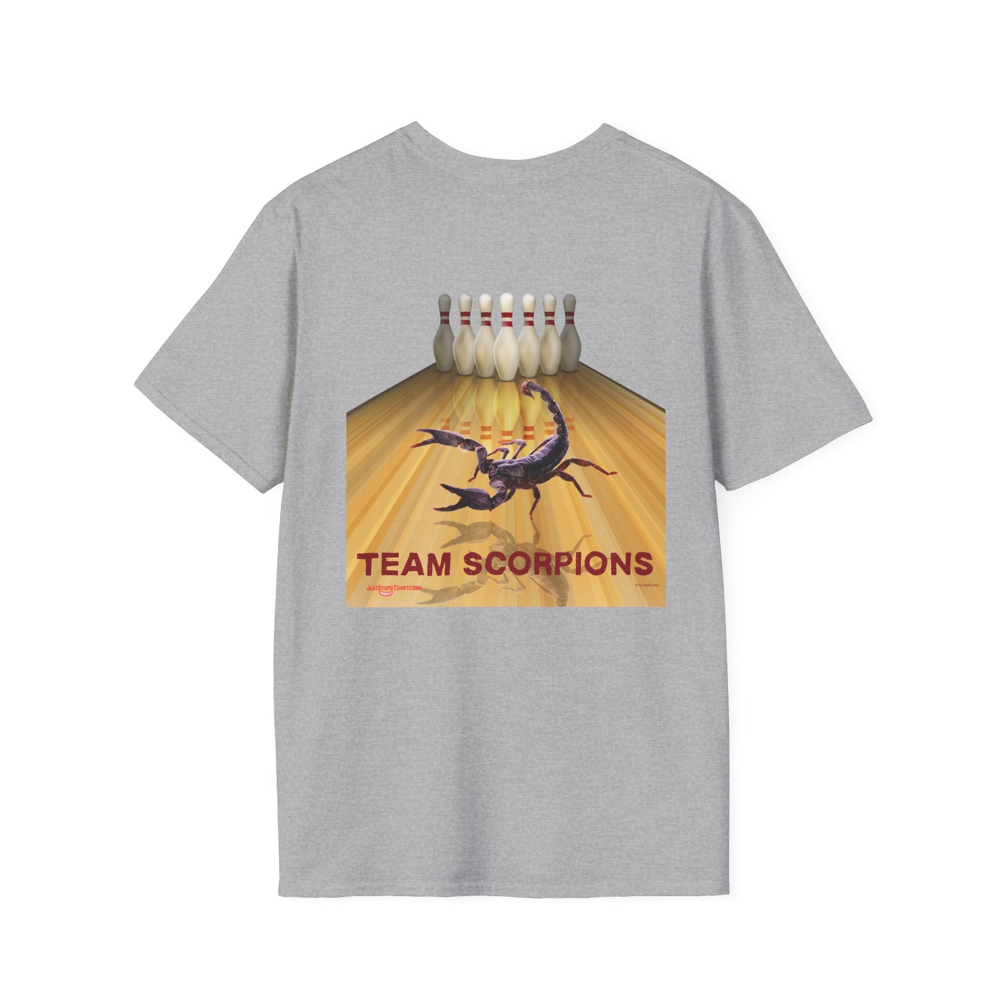 Lethal Insect Team Bowling Pocket Logo T‑Shirt — 2 sided Vintage  Chest Print