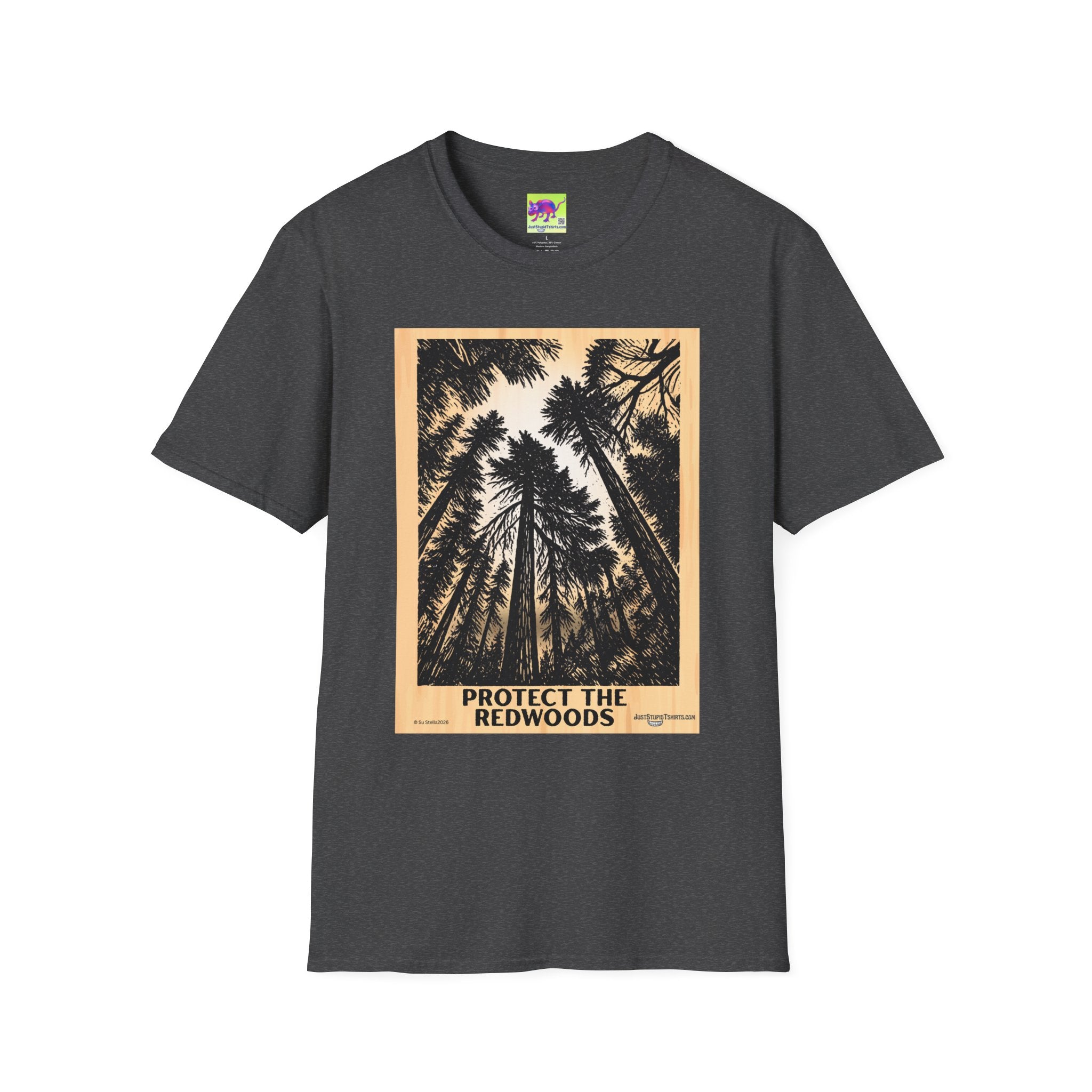 Protect the Redwoods grove T-Shirt — Vintage Redwood Forest Graphic Tee
