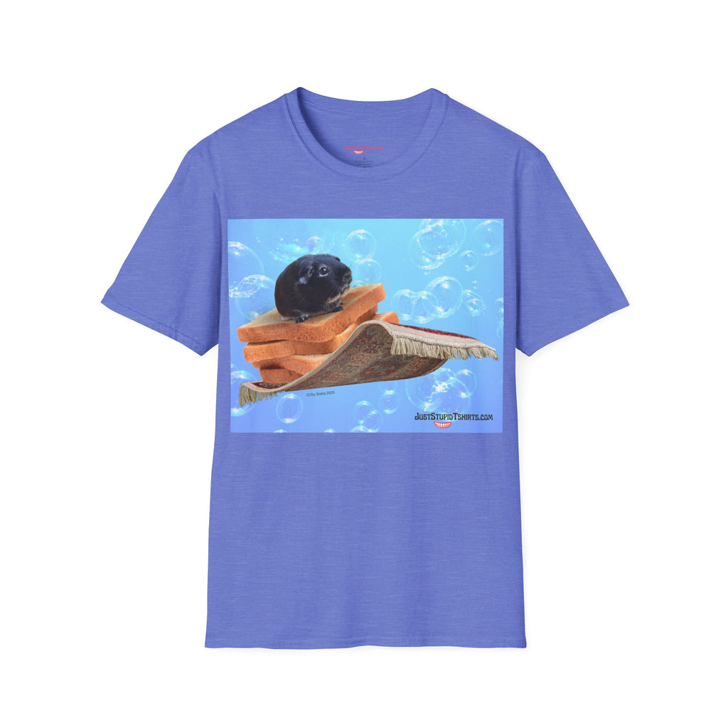 Bubbles the  Guinea Pig on Toast- Kid gift for youth, artists, animal lovers - funny tshirt illustrated