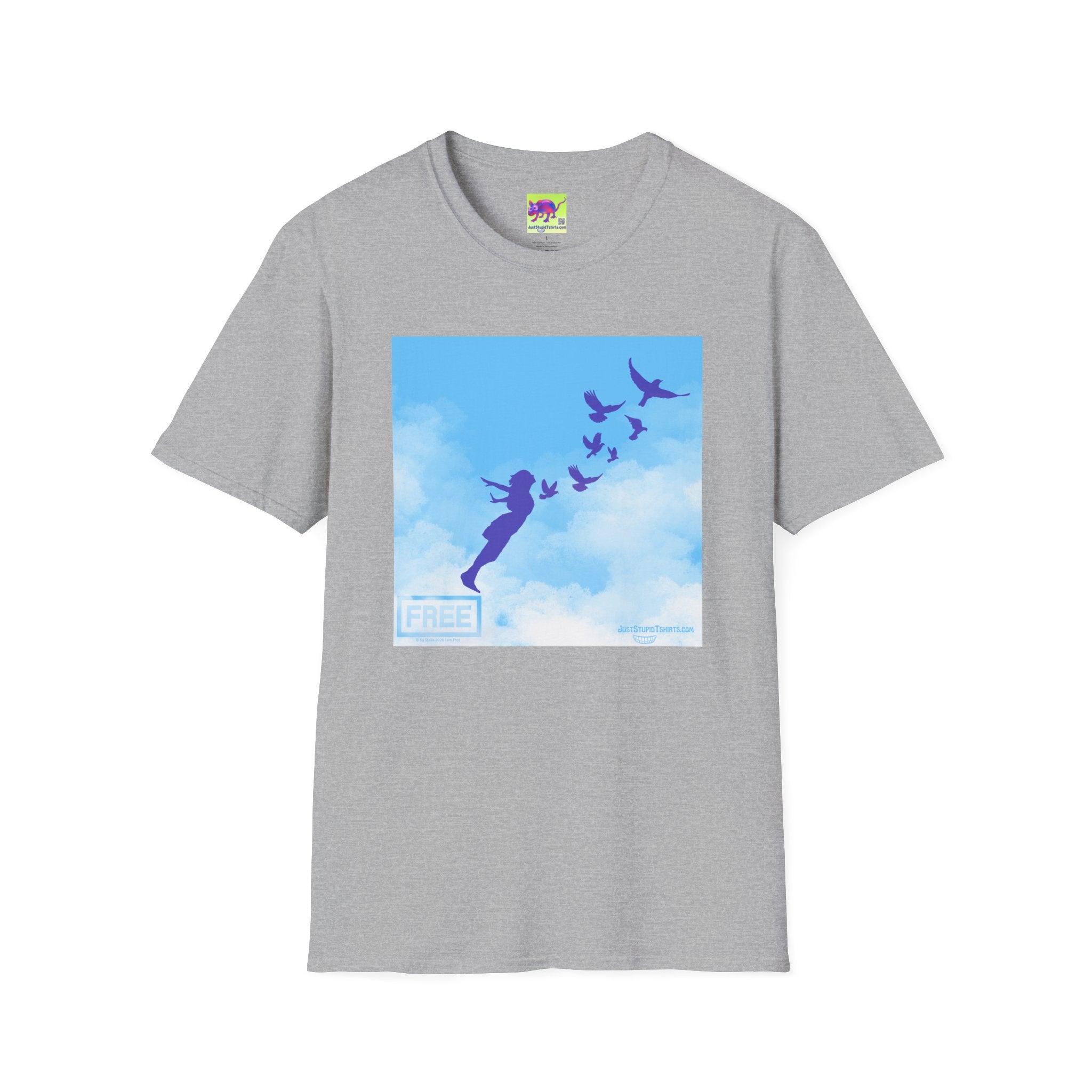 'She Flies' T-Shirt — Fly with the Birds in the Sky- Graphic Tee
