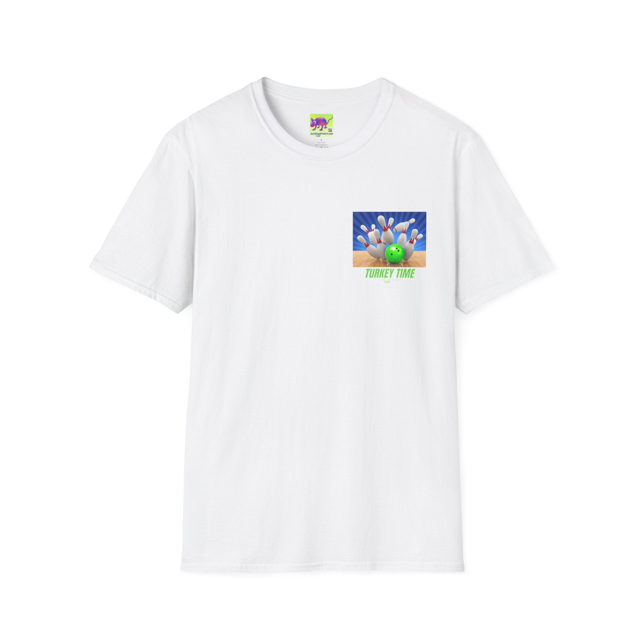 Turkey Time Bowling T-Shirt - 2 sided- Bowling Night- League Shirt- Bowlers  gift