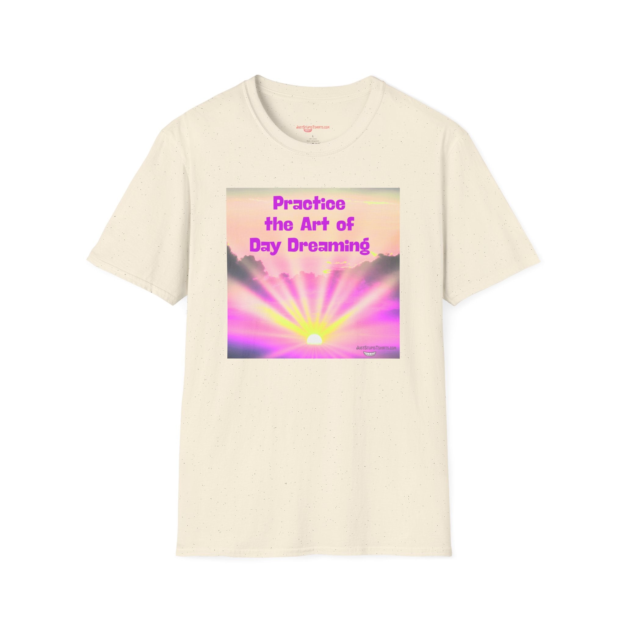 "Practice the Art of Day Dreaming" Retro Sunset Graphic T-Shirt — Inspirational Gift, girl gift, daughter gift, wife gift, lover gift