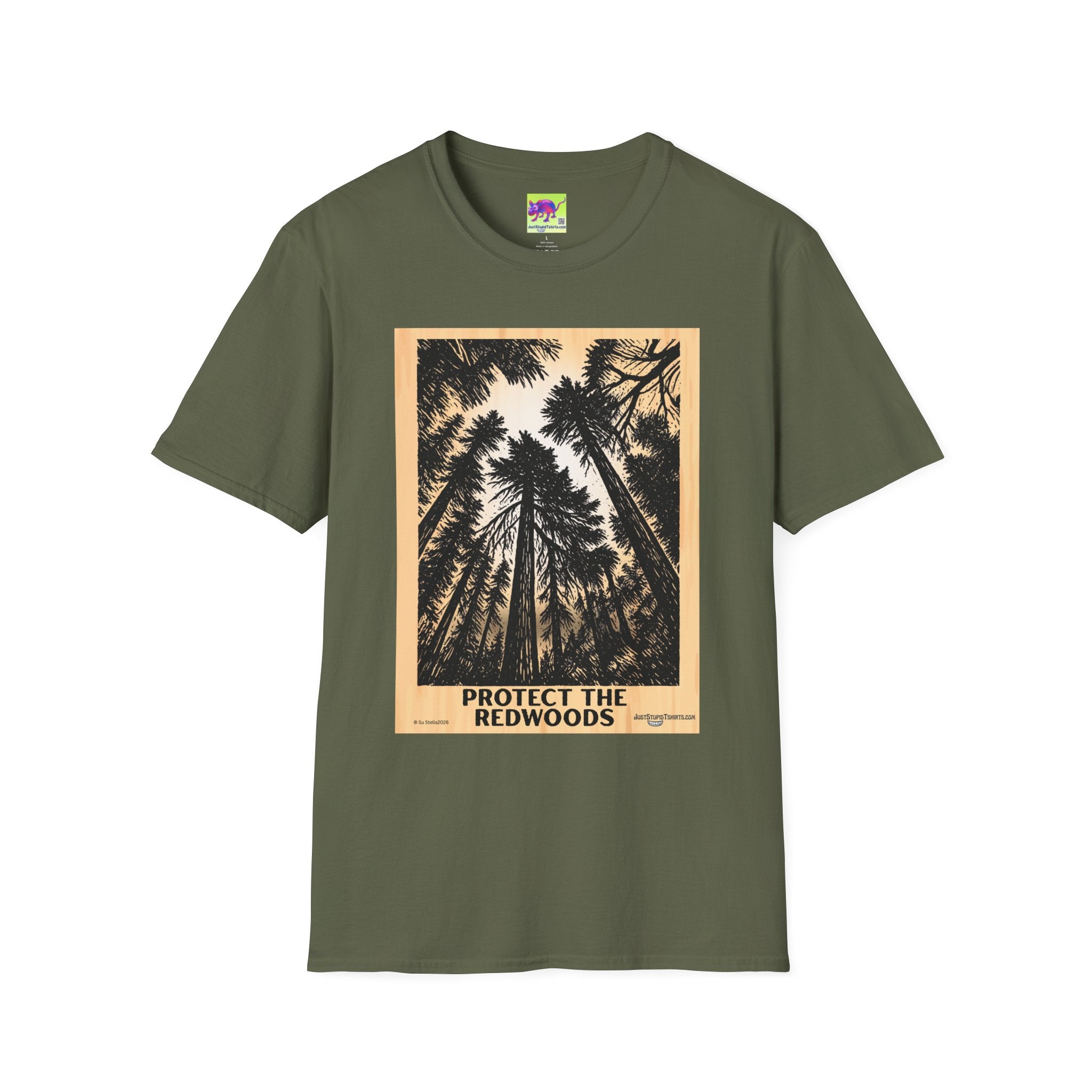 Protect the Redwoods grove T-Shirt — Vintage Redwood Forest Graphic Tee