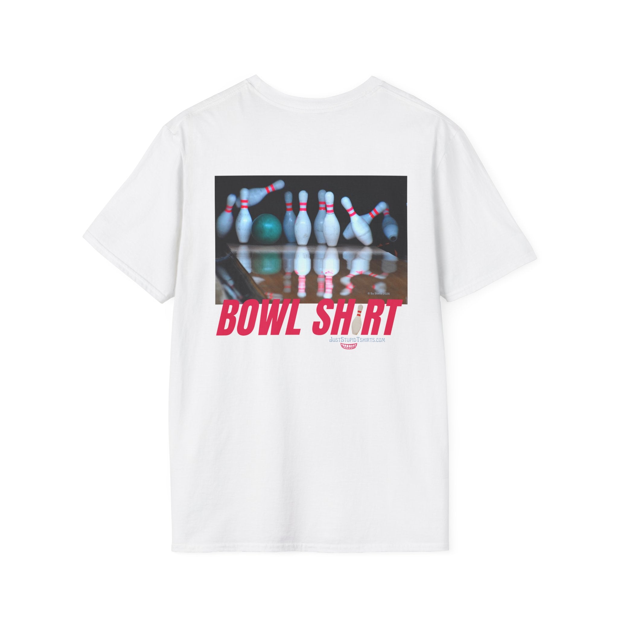 this is BOWL SHIRT - Bowlers shirt- League Night Bowling- Bowlers Gift -Unisex Softstyle T-Shirt