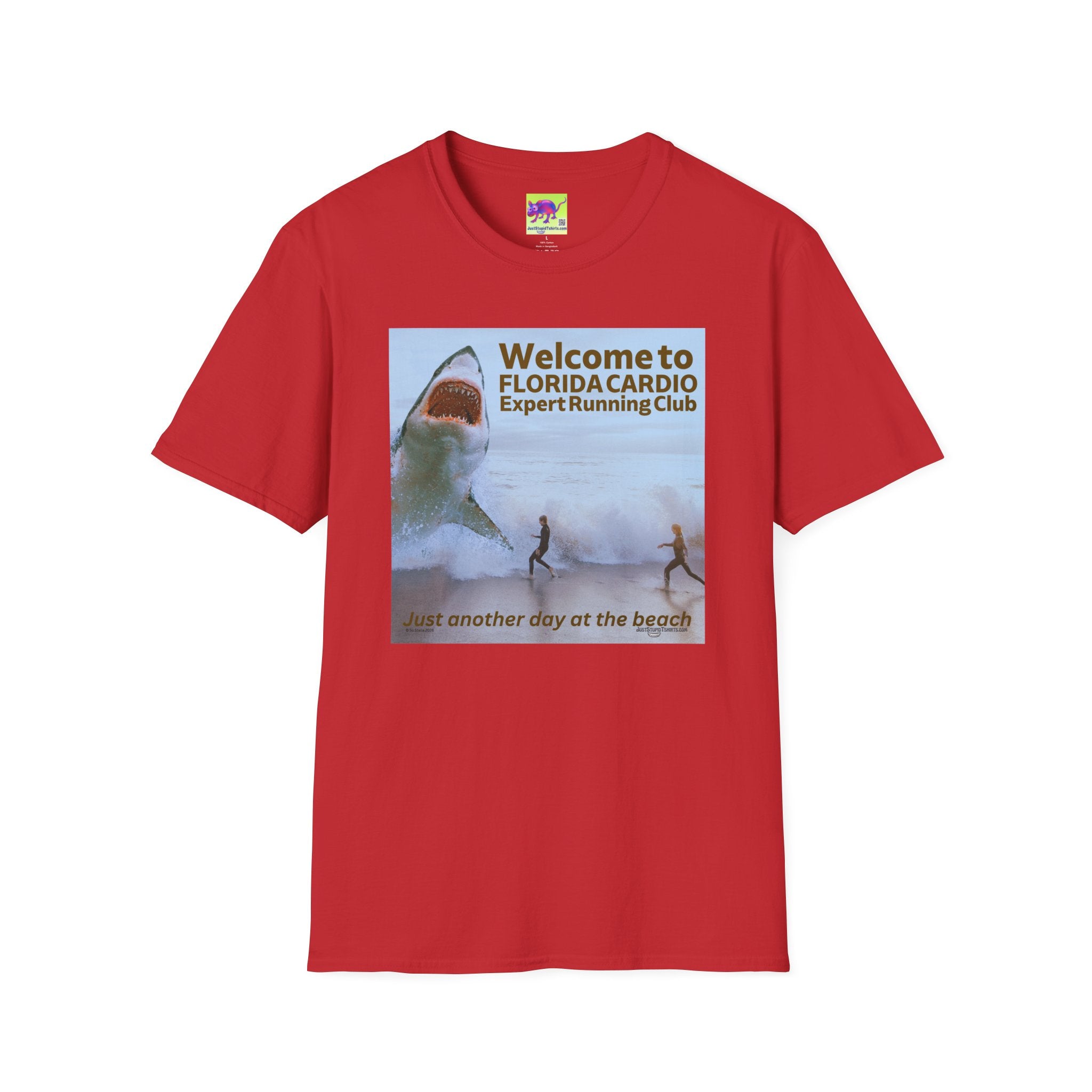 Welcome to Florida Cardio Shark T-Shirt — 'Expert Running Club' Beach Humor Tee