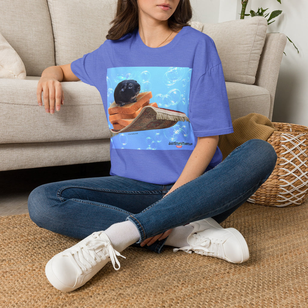 Bubbles the  Guinea Pig on Toast- Kid gift for youth, artists, animal lovers - funny tshirt illustrated