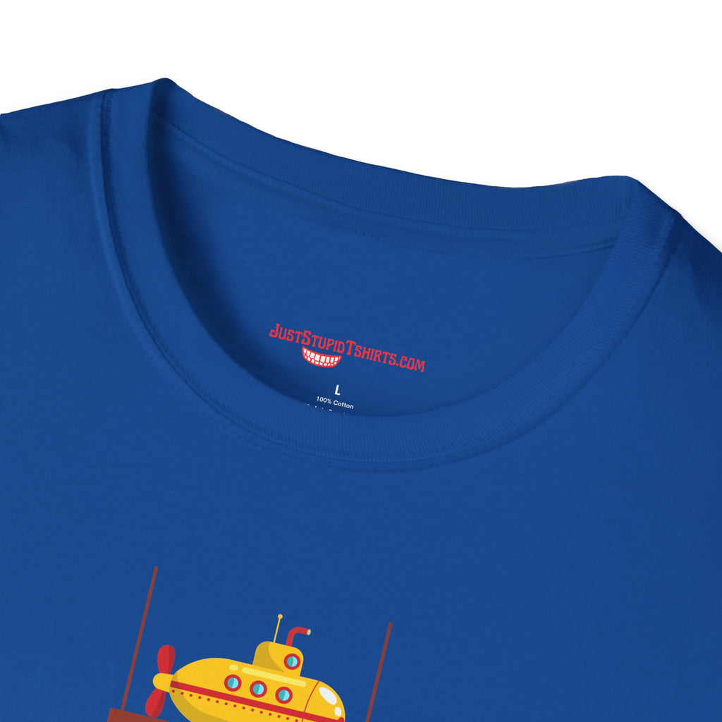 Voyage Into the Deep Dark Unknown T-Shirt — Submarine Coffee Cup Graphic Tee