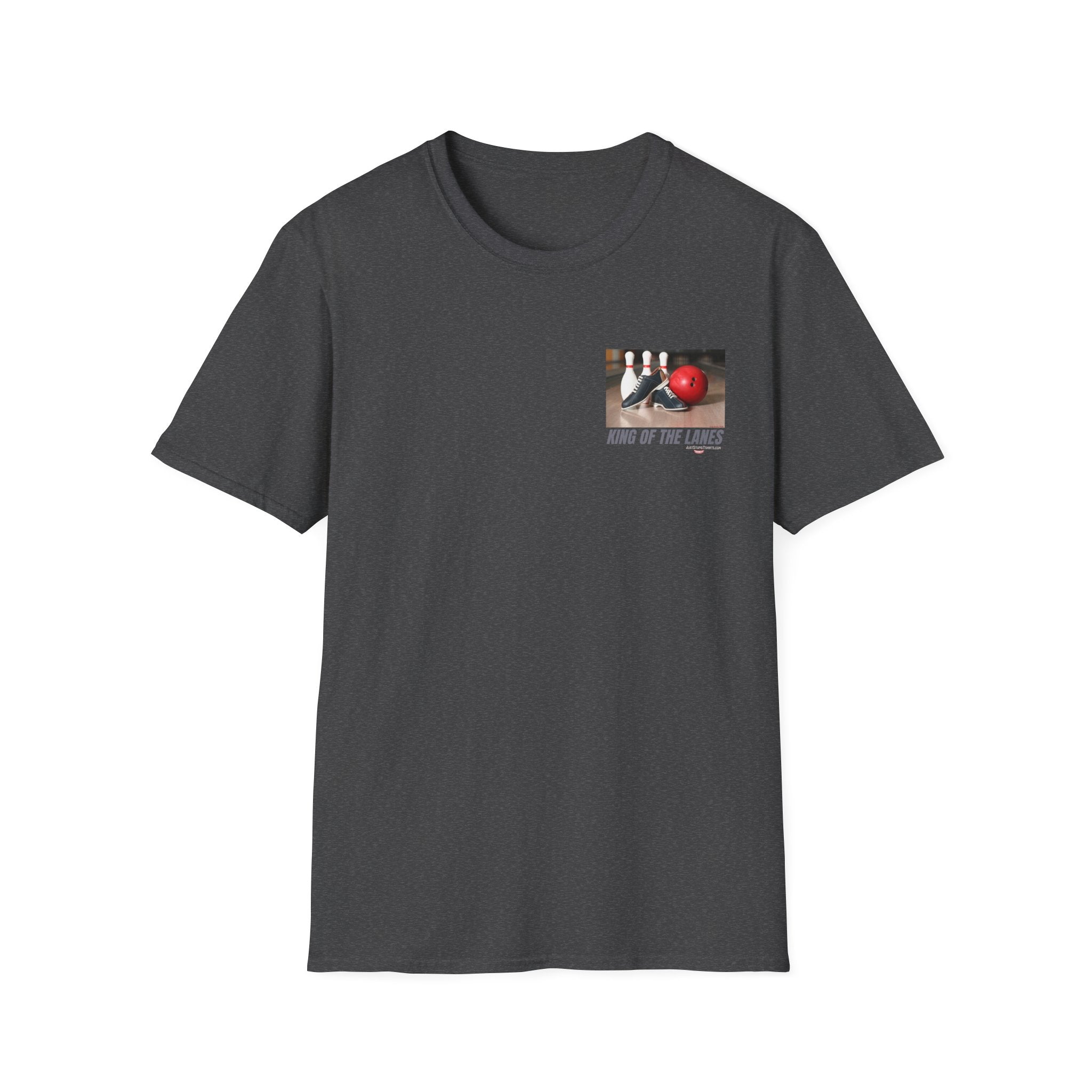 King of the Lanes Bowling T-Shirt — Retro Bowling Ball & Pins Tee