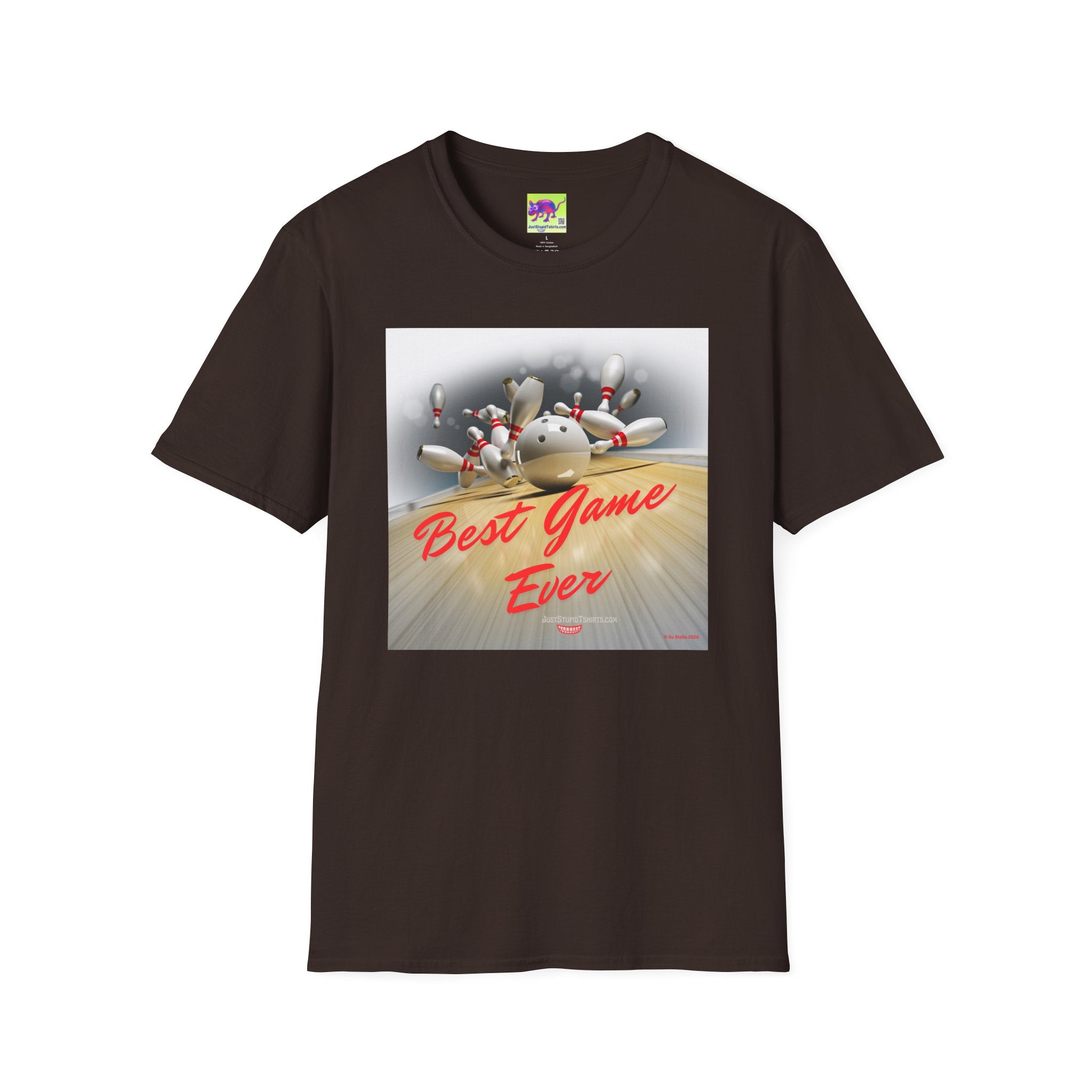 Bowling T-Shirt — "Best Game Ever" Retro Strike Tee for Bowlers