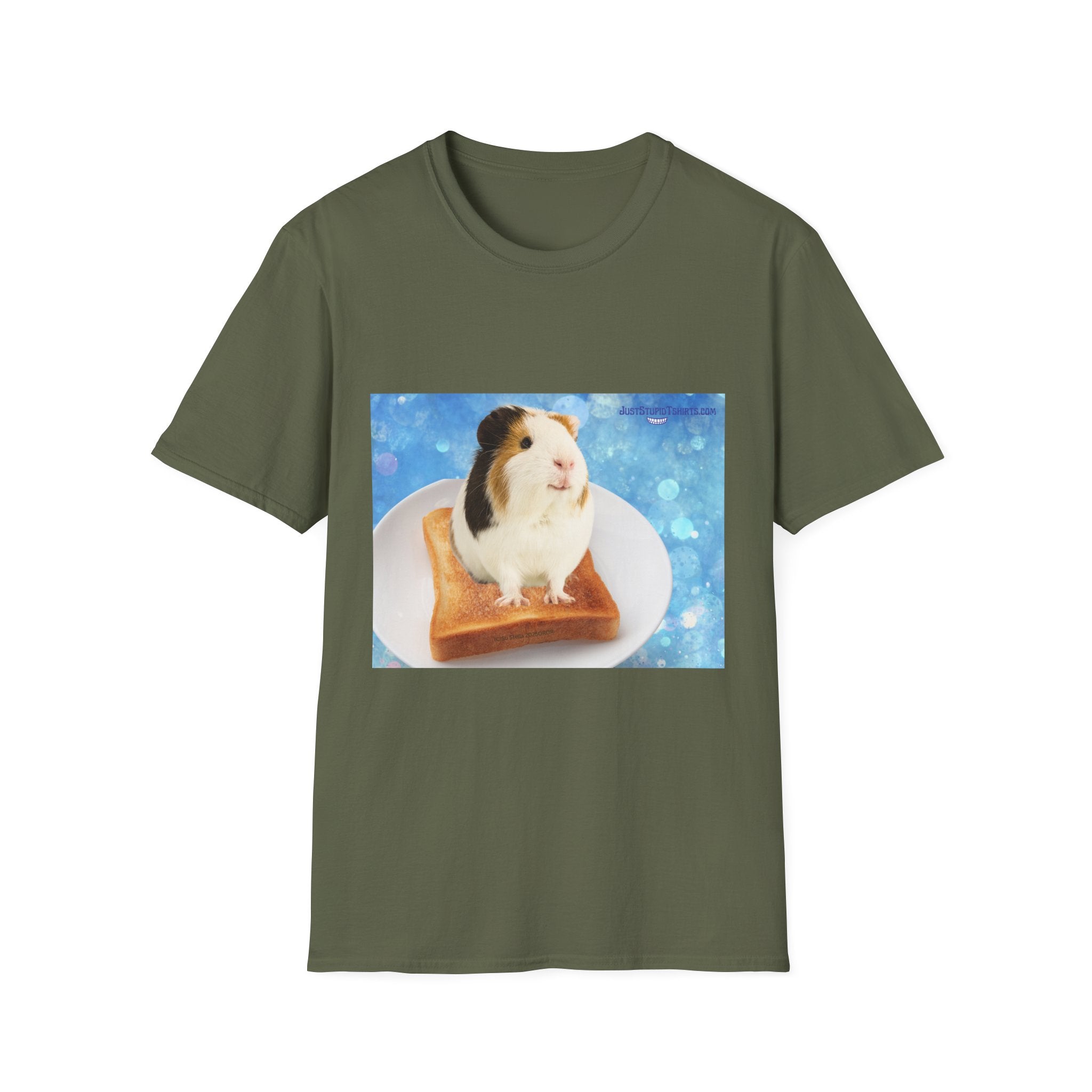 Chuckles the Guinea Pig on Toast T-Shirt — Cute Pet Lover Tee