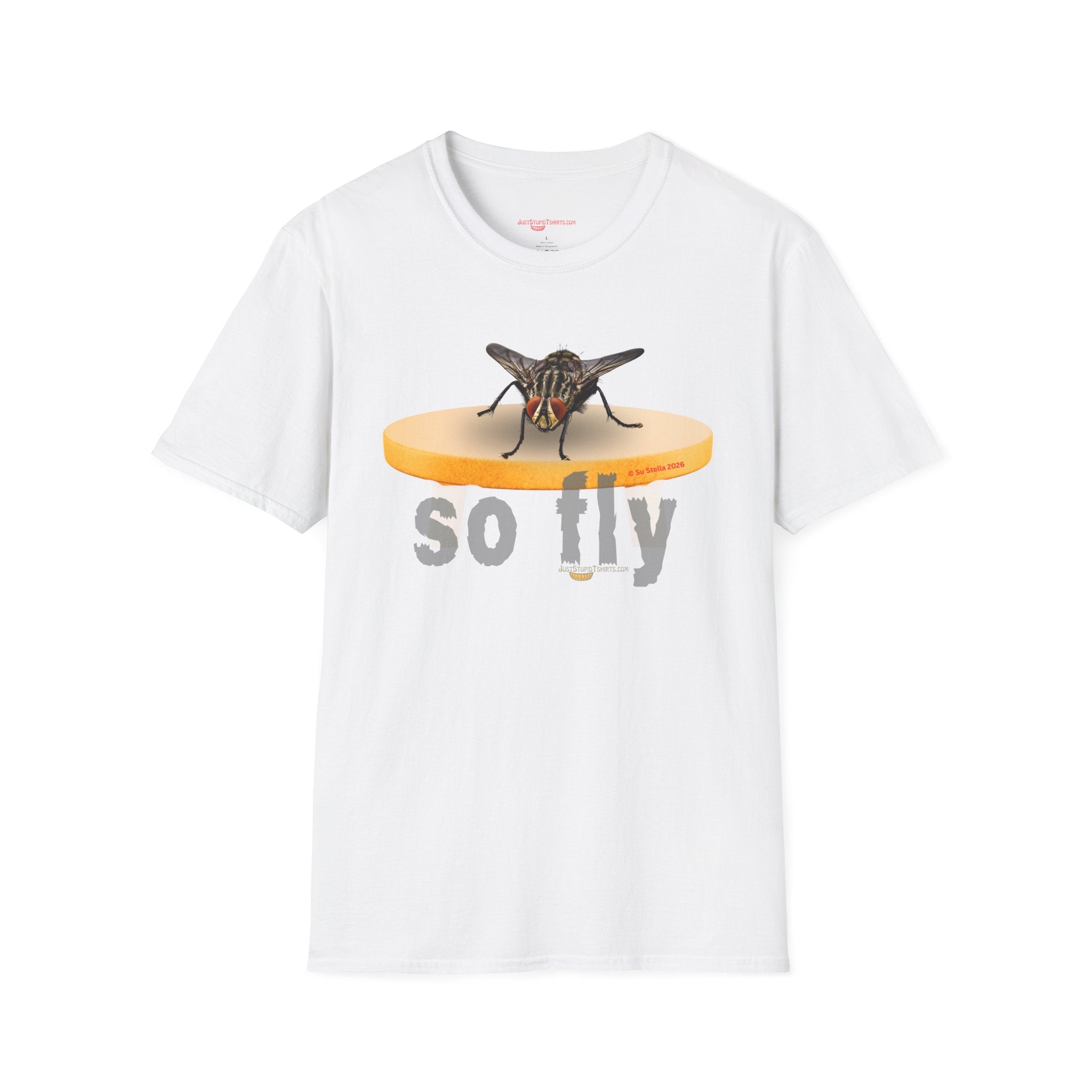 'So Fly' Fly T-Shirt — house fly, barfly, gross fly - rude, gross, Funny Insect Graphic Tee- rude inspiration