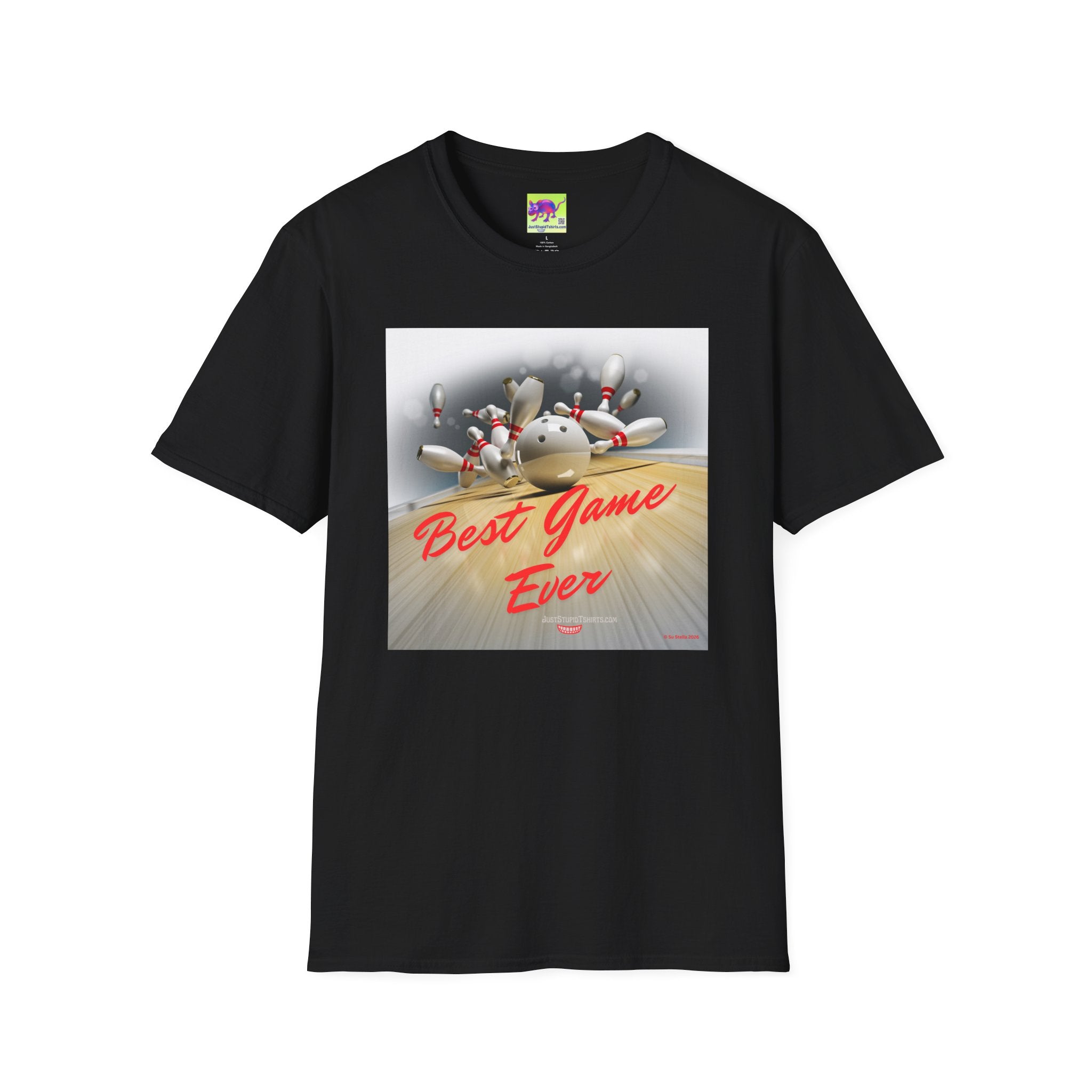 Bowling T-Shirt — "Best Game Ever" Retro Strike Tee for Bowlers