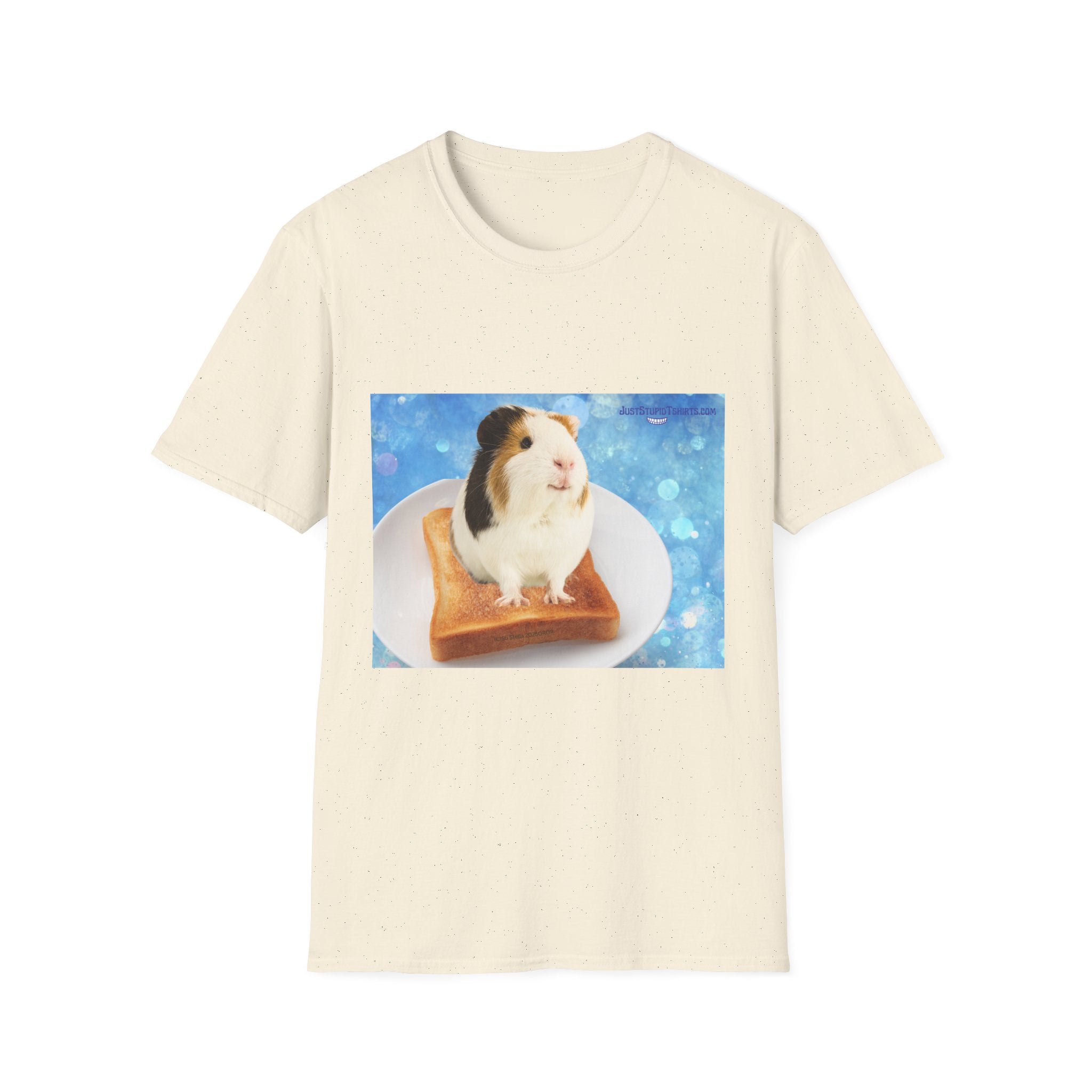 Chuckles the Guinea Pig on Toast T-Shirt — Cute Pet Lover Tee