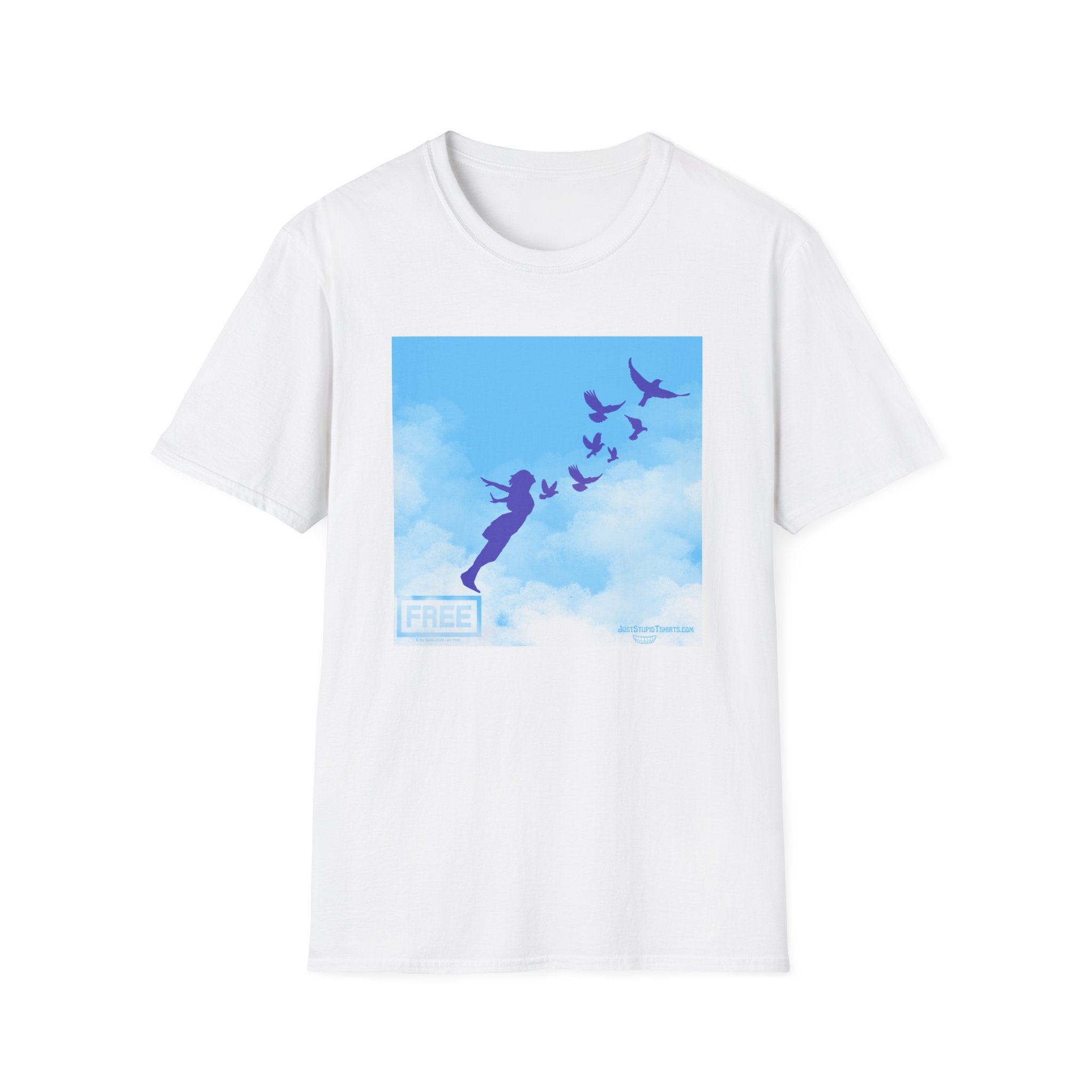 'She Flies' T-Shirt — Fly with the Birds in the Sky- Graphic Tee