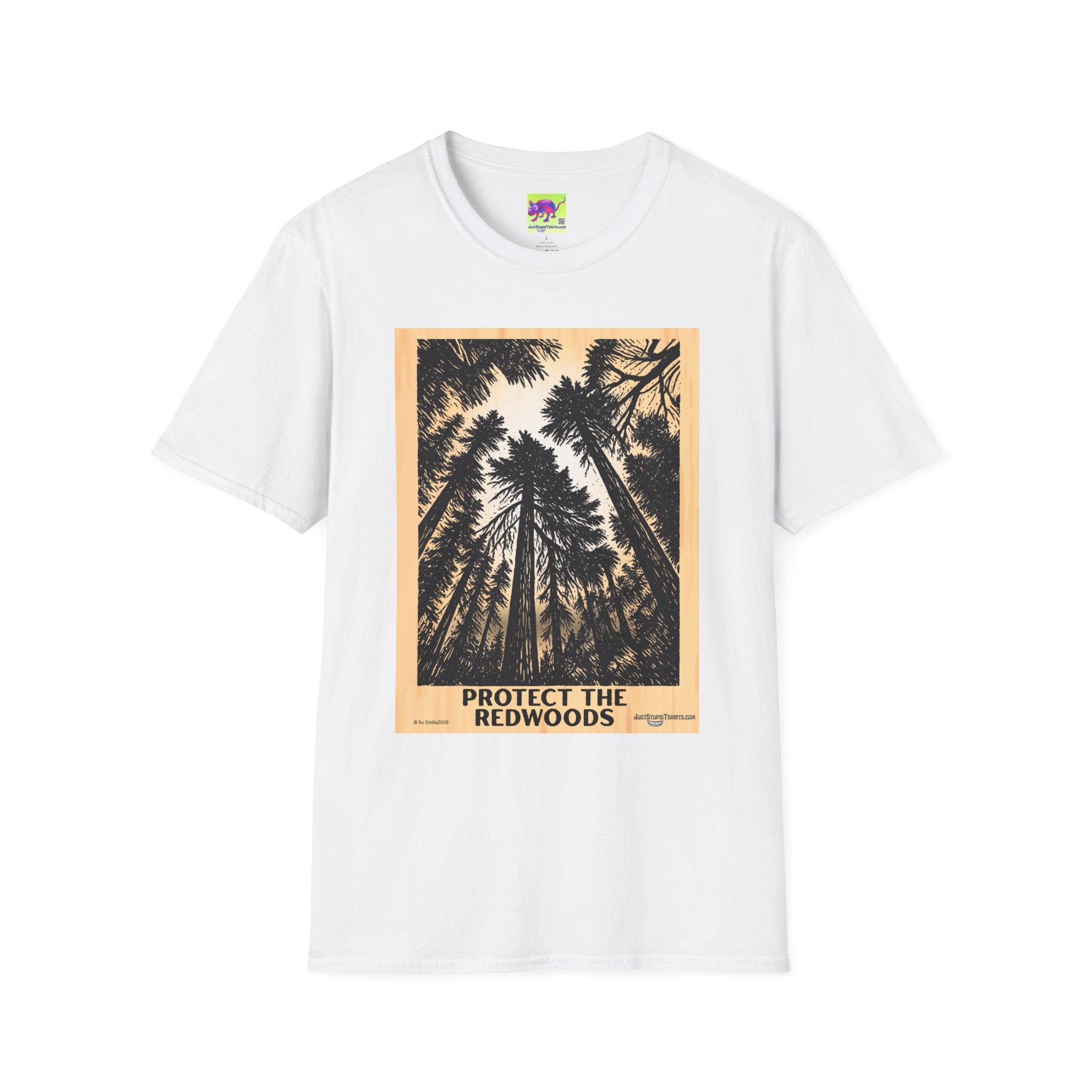 Protect the Redwoods grove T-Shirt — Vintage Redwood Forest Graphic Tee