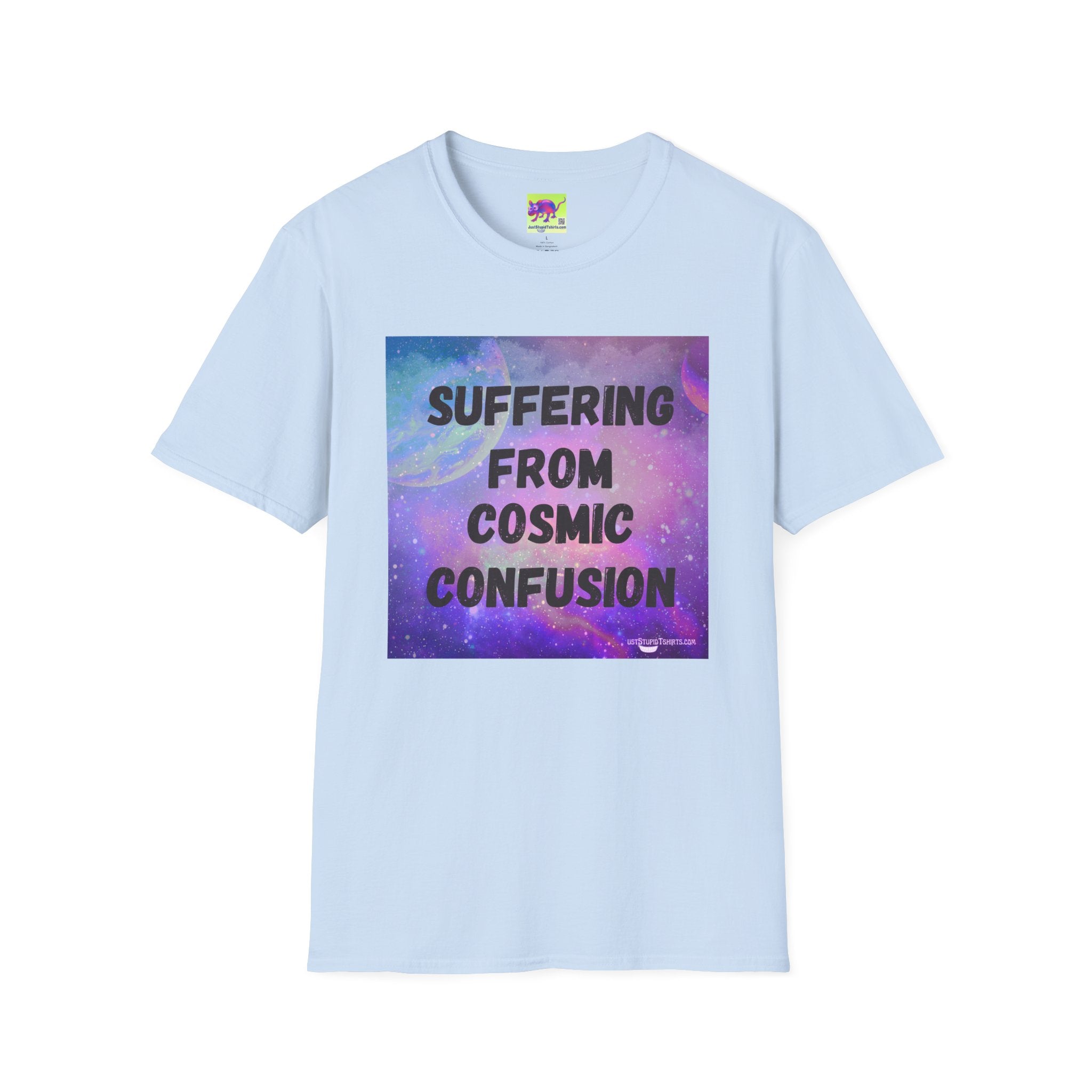 Suffering From Cosmic Confusion T-Shirt — Galactic Aesthetic Tee for Astrology Lovers