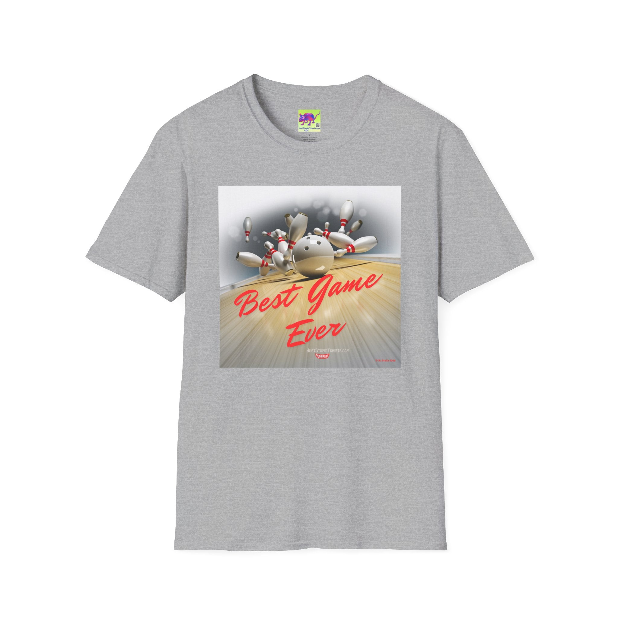 Bowling T-Shirt — "Best Game Ever" Retro Strike Tee for Bowlers