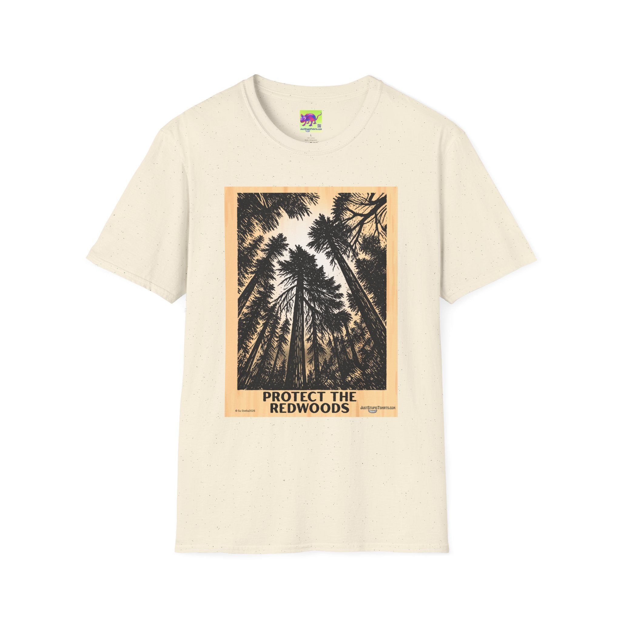 Protect the Redwoods grove T-Shirt — Vintage Redwood Forest Graphic Tee