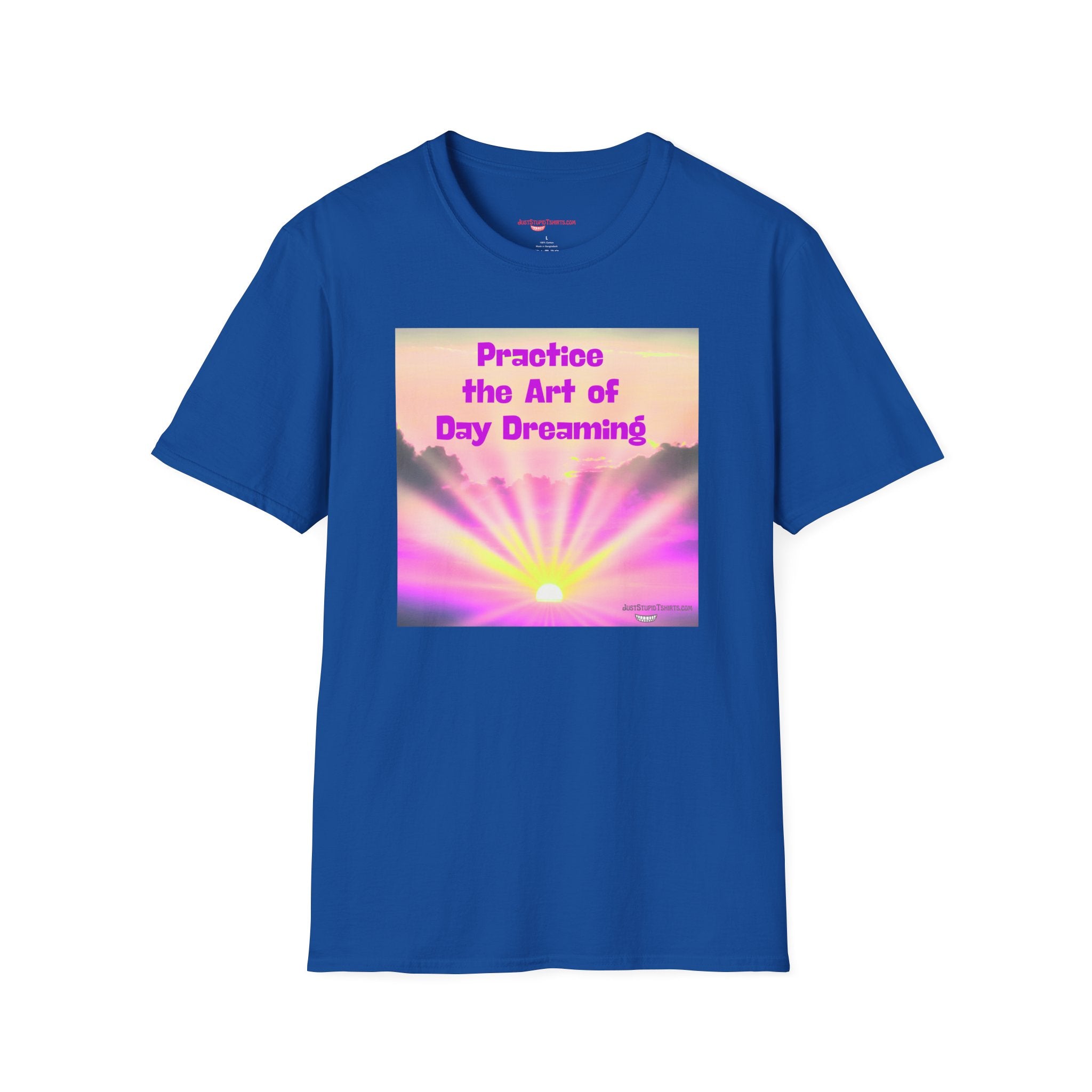 "Practice the Art of Day Dreaming" Retro Sunset Graphic T-Shirt — Inspirational Gift, girl gift, daughter gift, wife gift, lover gift