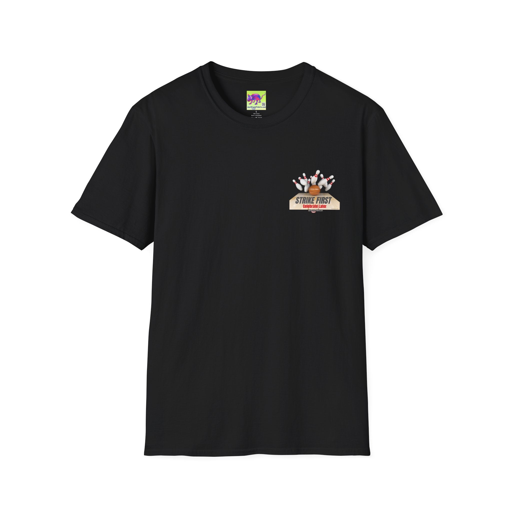 "Strike First" Bowling  Graphic Tee for Bowlers