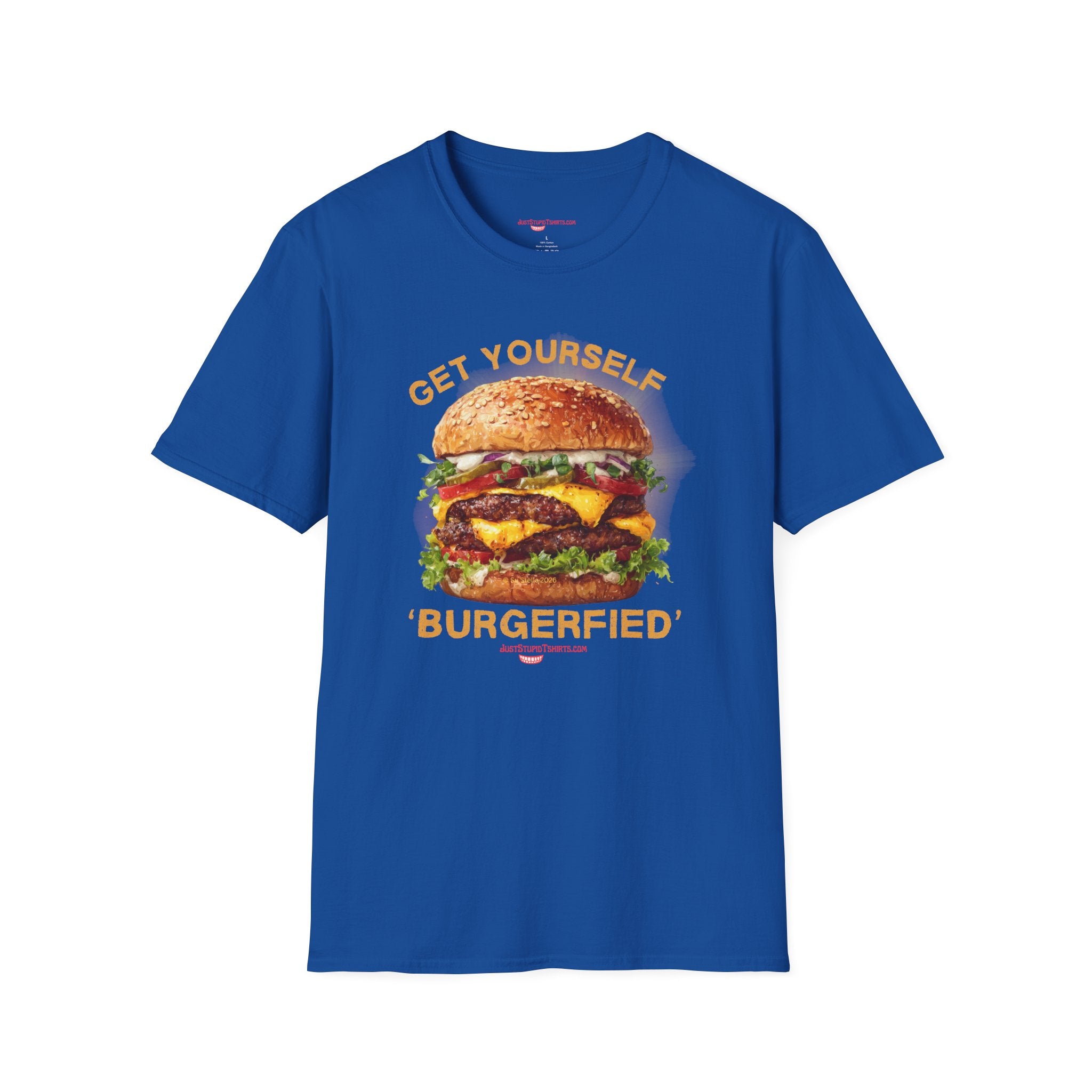 'Get Yourself Burgerfied' T-Shirt — Graphic Tee- Meat Lovers, Grill Master, Dad Shirt, Grad Shirt