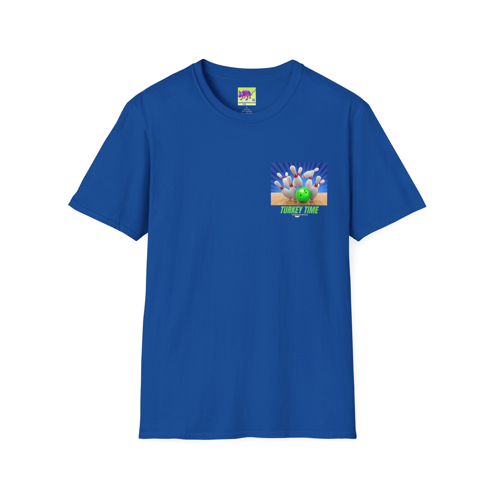 Turkey Time Bowling T-Shirt - 2 sided- Bowling Night- League Shirt- Bowlers  gift