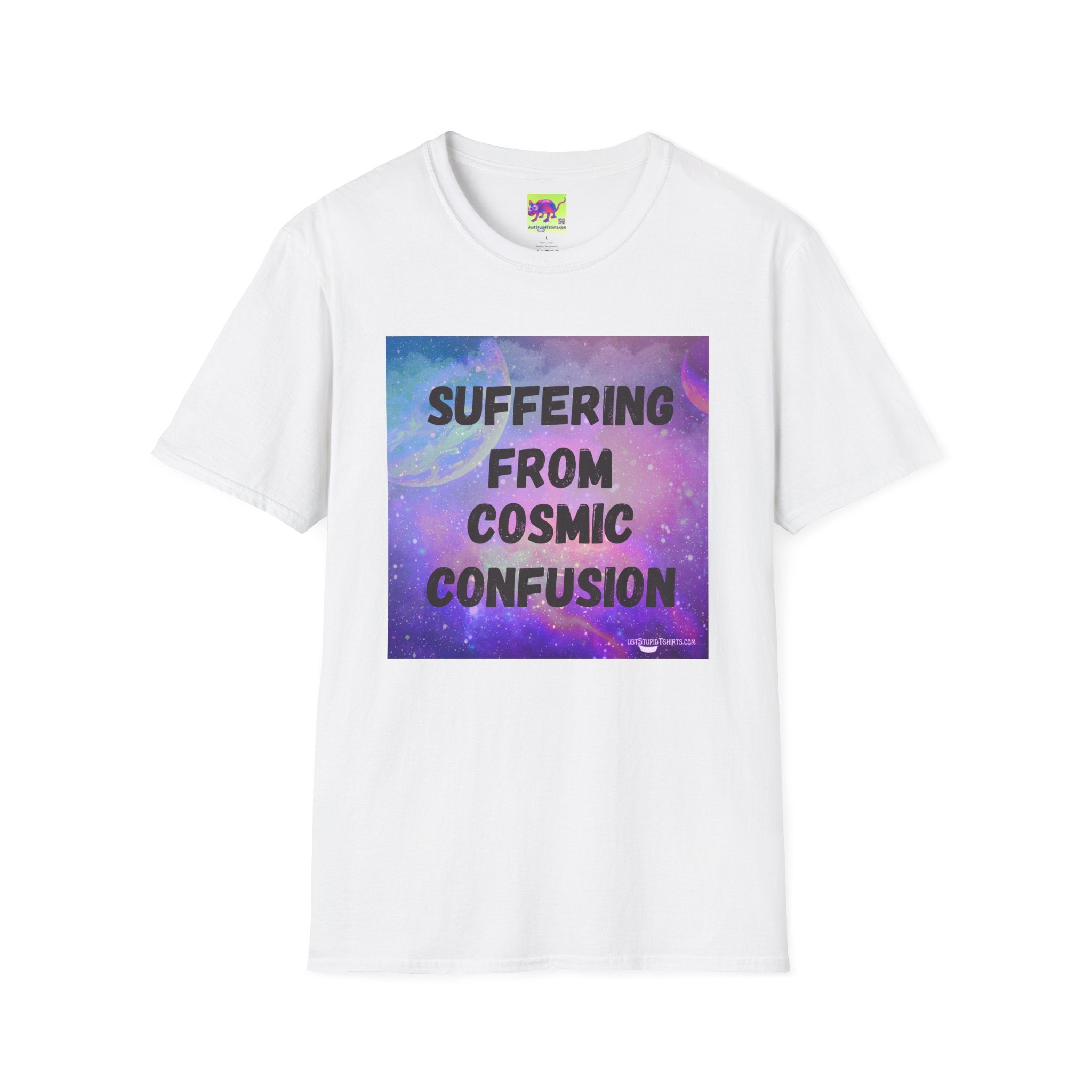 Suffering From Cosmic Confusion T-Shirt — Galactic Aesthetic Tee for Astrology Lovers