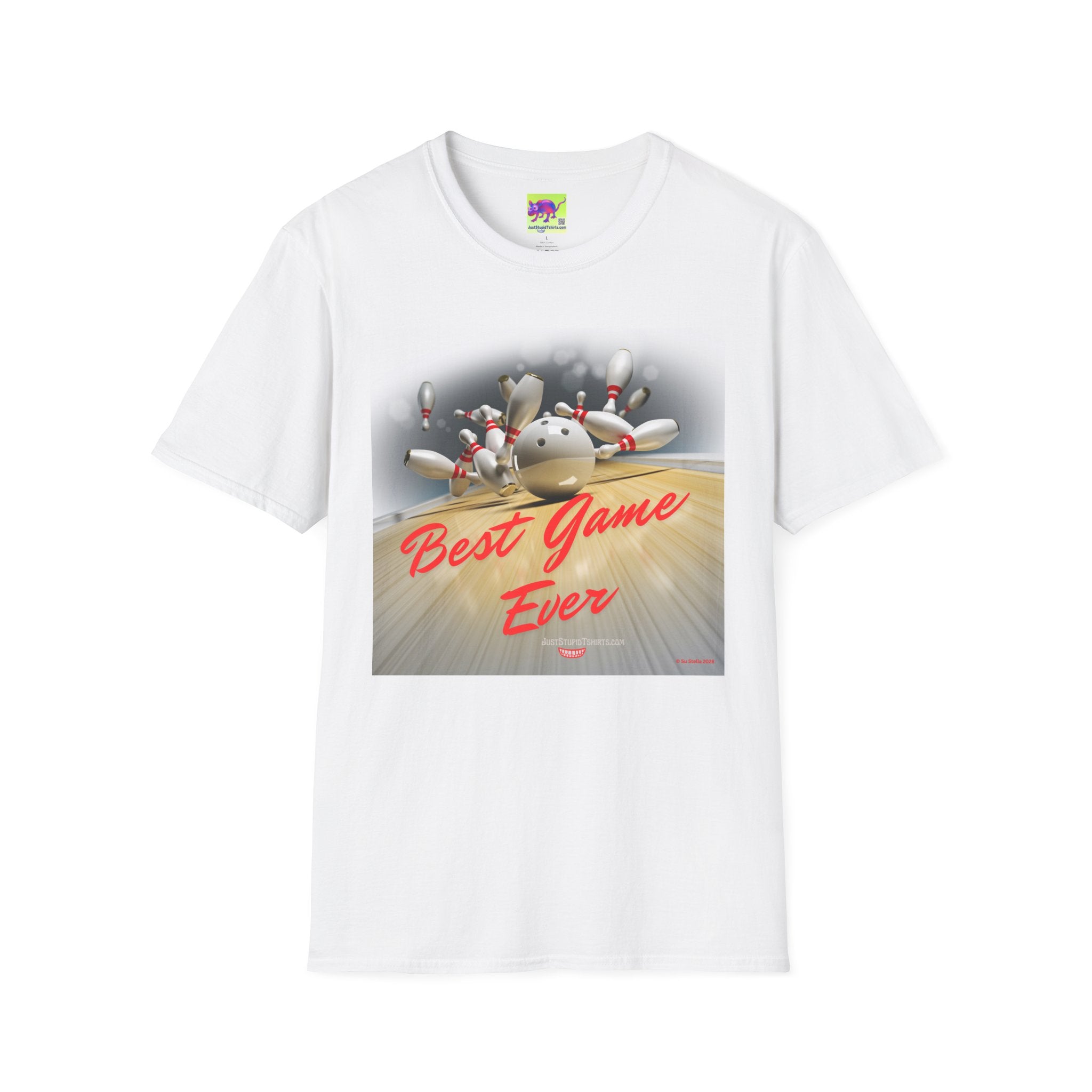 'Best Game Ever' - Retro Strike Graphic Tee- Bowling T‑Shirt —Bowlers Gift- League Shirt- Bowling dad