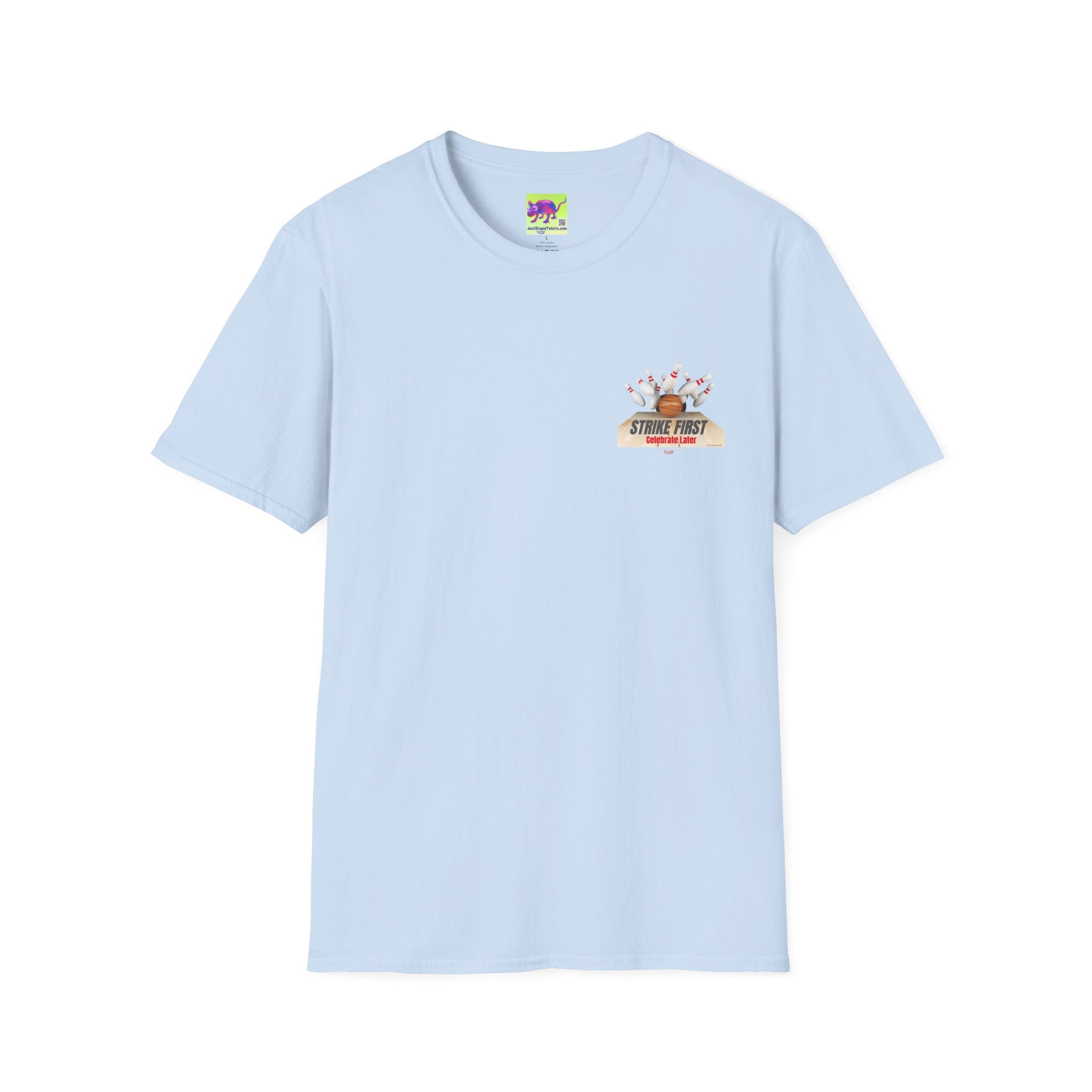 "Strike First" Bowling  Graphic Tee for Bowlers