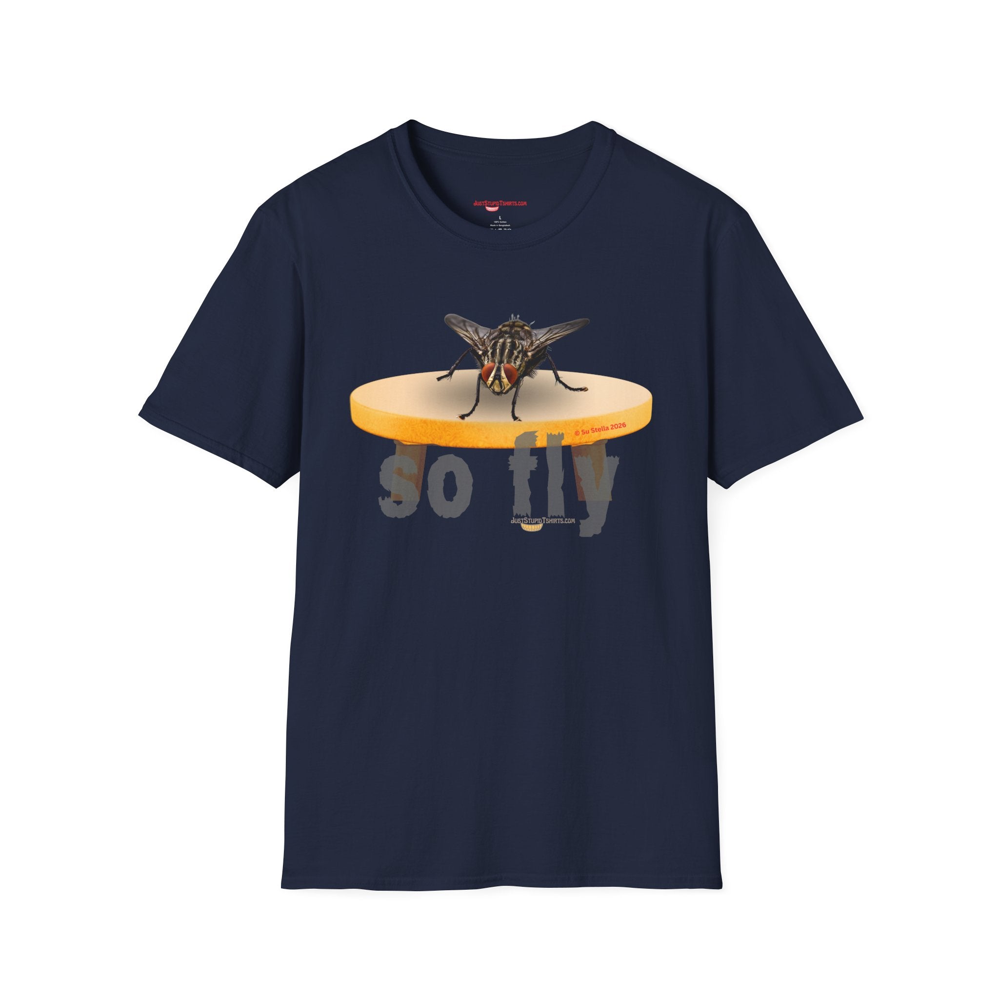 'So Fly' Fly T-Shirt — house fly, barfly, gross fly - rude, gross, Funny Insect Graphic Tee- rude inspiration