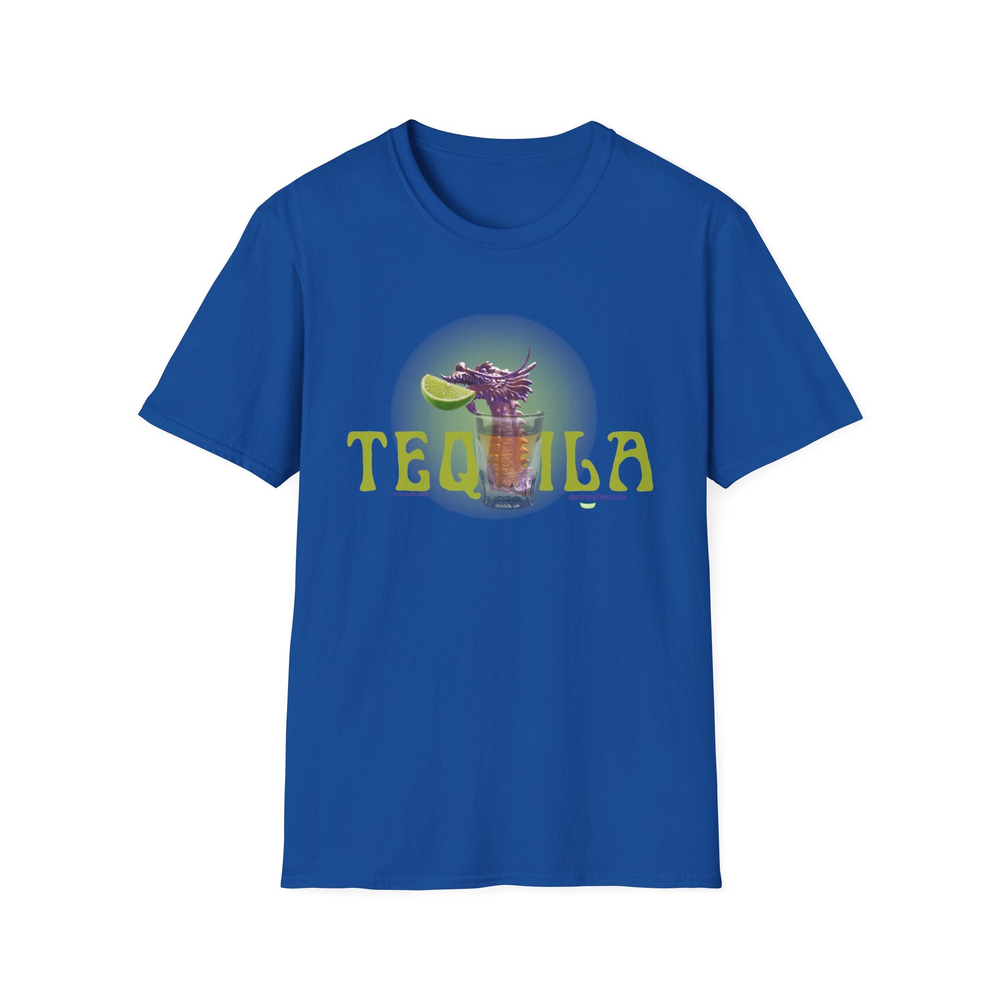 Tequila Dragon T-Shirt — Lime Shot Graphic Tee- Tequila Worm - Lime- Salt- Tequila- O My!