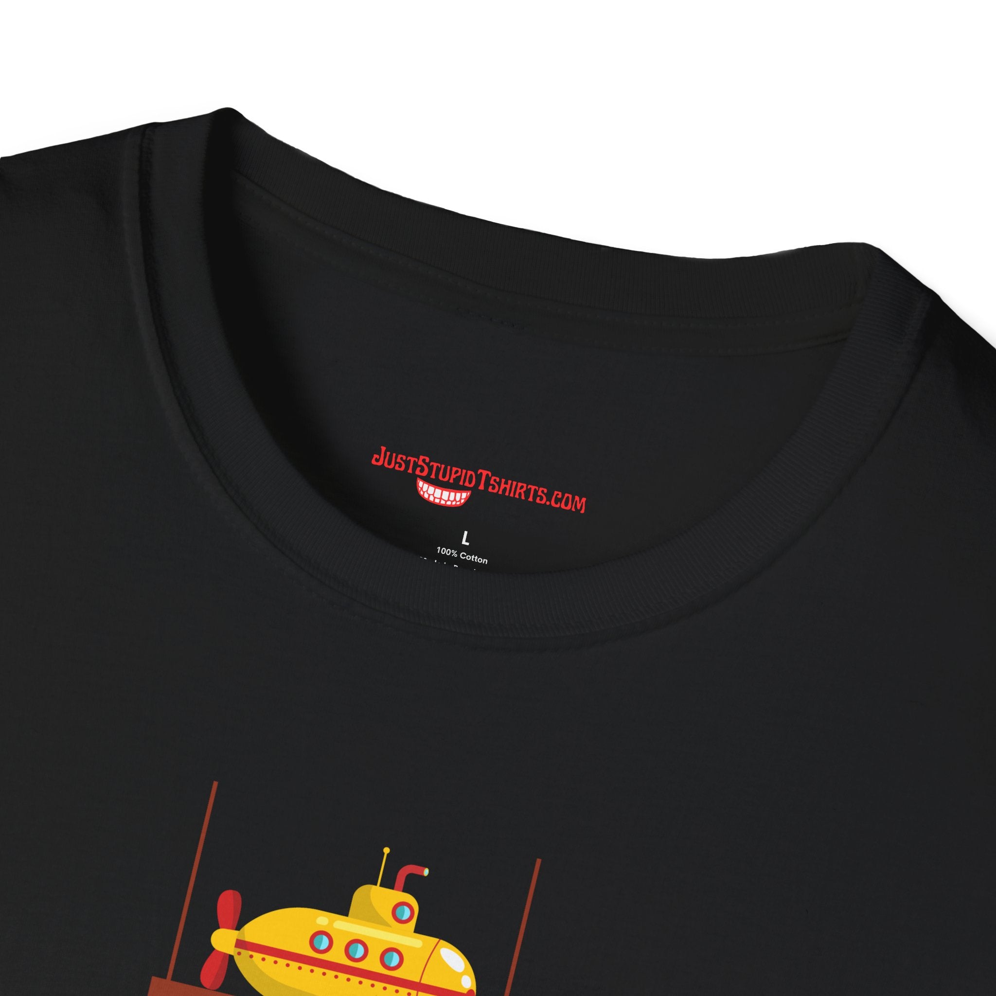 Voyage Into the Deep Dark Unknown T-Shirt — Submarine Coffee Cup Graphic Tee