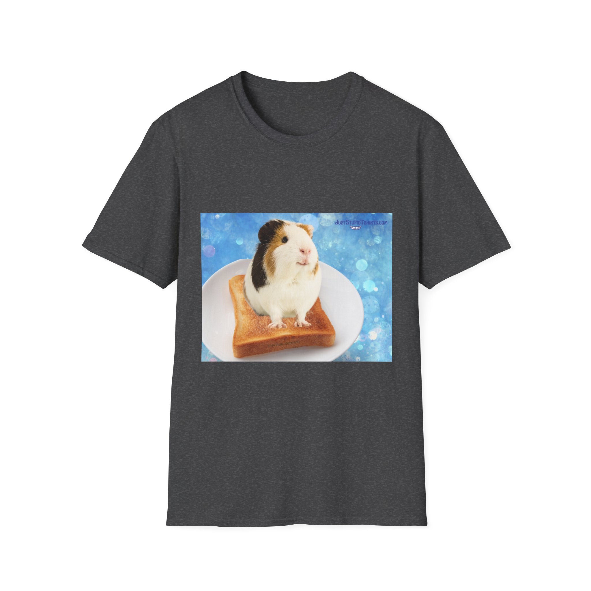 Chuckles the Guinea Pig on Toast T-Shirt — Cute Pet Lover Tee