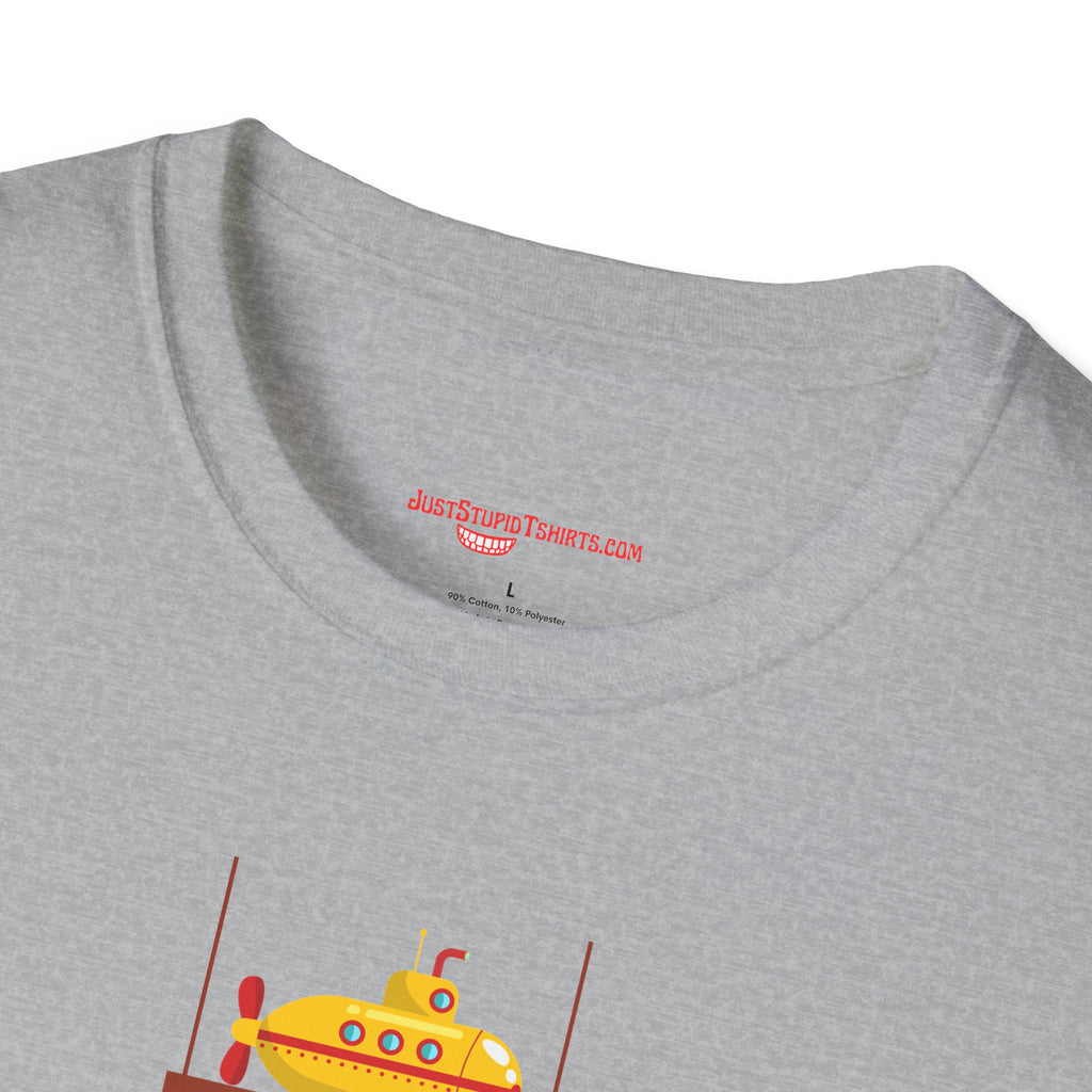 Voyage Into the Deep Dark Unknown T-Shirt — Submarine Coffee Cup Graphic Tee