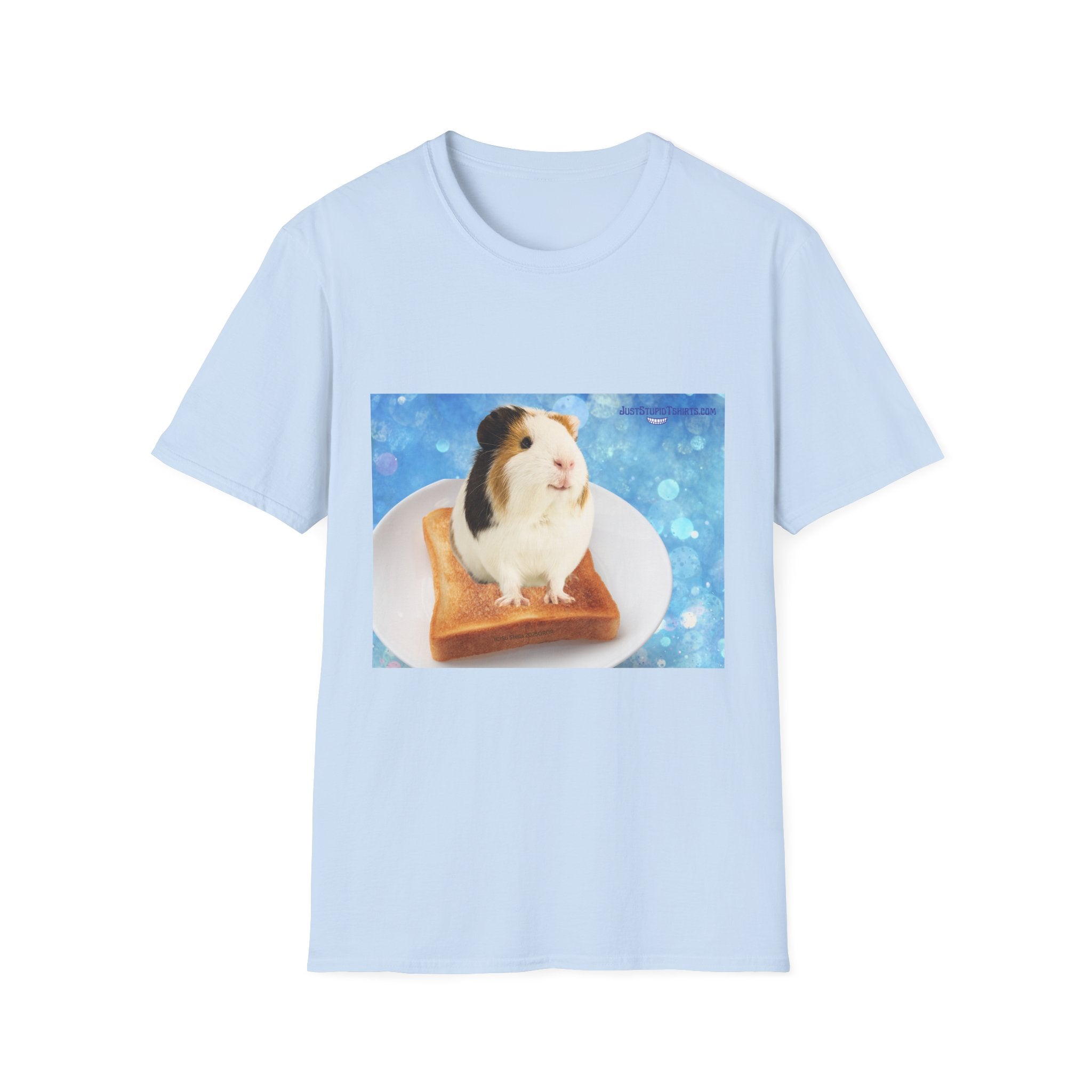 Chuckles the Guinea Pig on Toast T-Shirt — Cute Pet Lover Tee