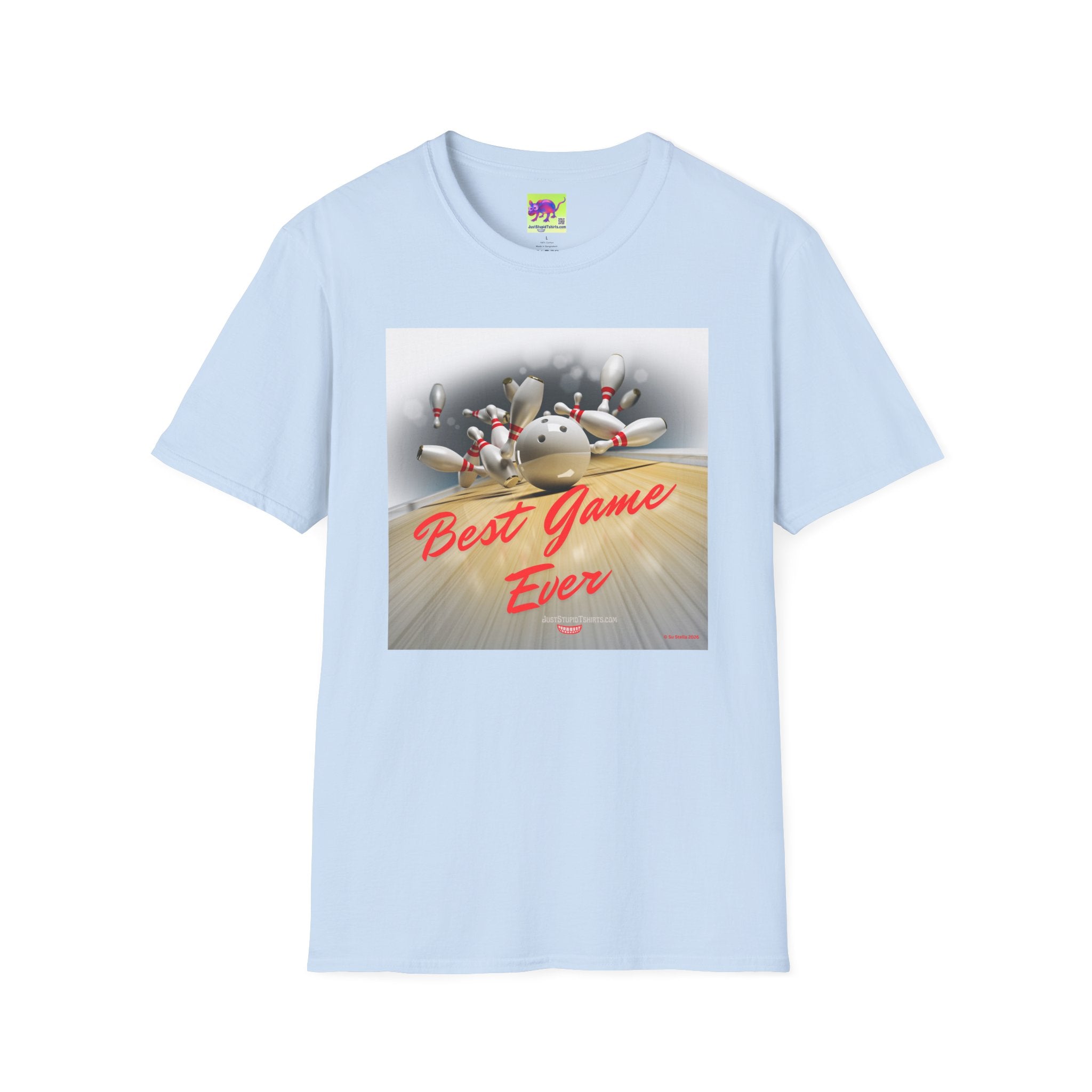 Bowling T-Shirt — "Best Game Ever" Retro Strike Tee for Bowlers