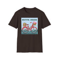 Westfir, Oregon Bike T-Shirt – Vintage Bicycle with Flower & Basket Design