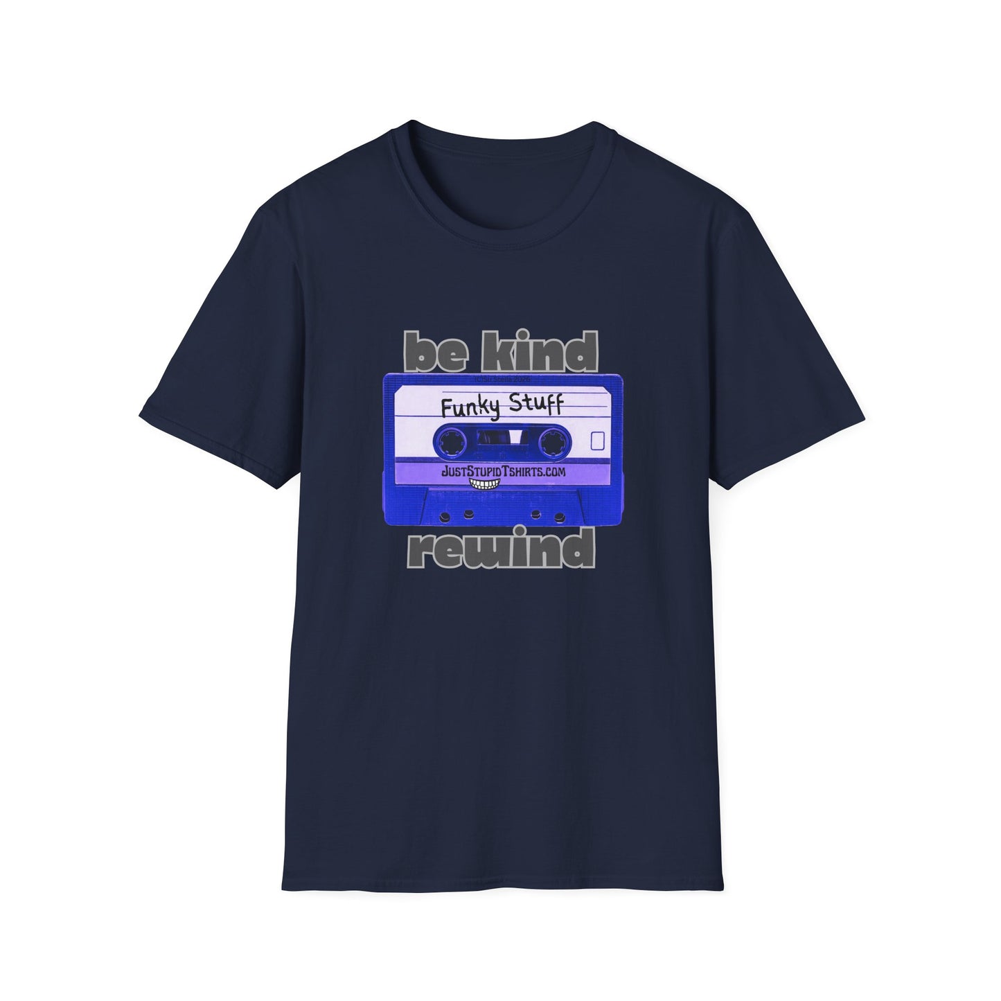 'Be Kind Rewind' Cassette Tape T-Shirt — Retro 80s Vintage Music Tee
