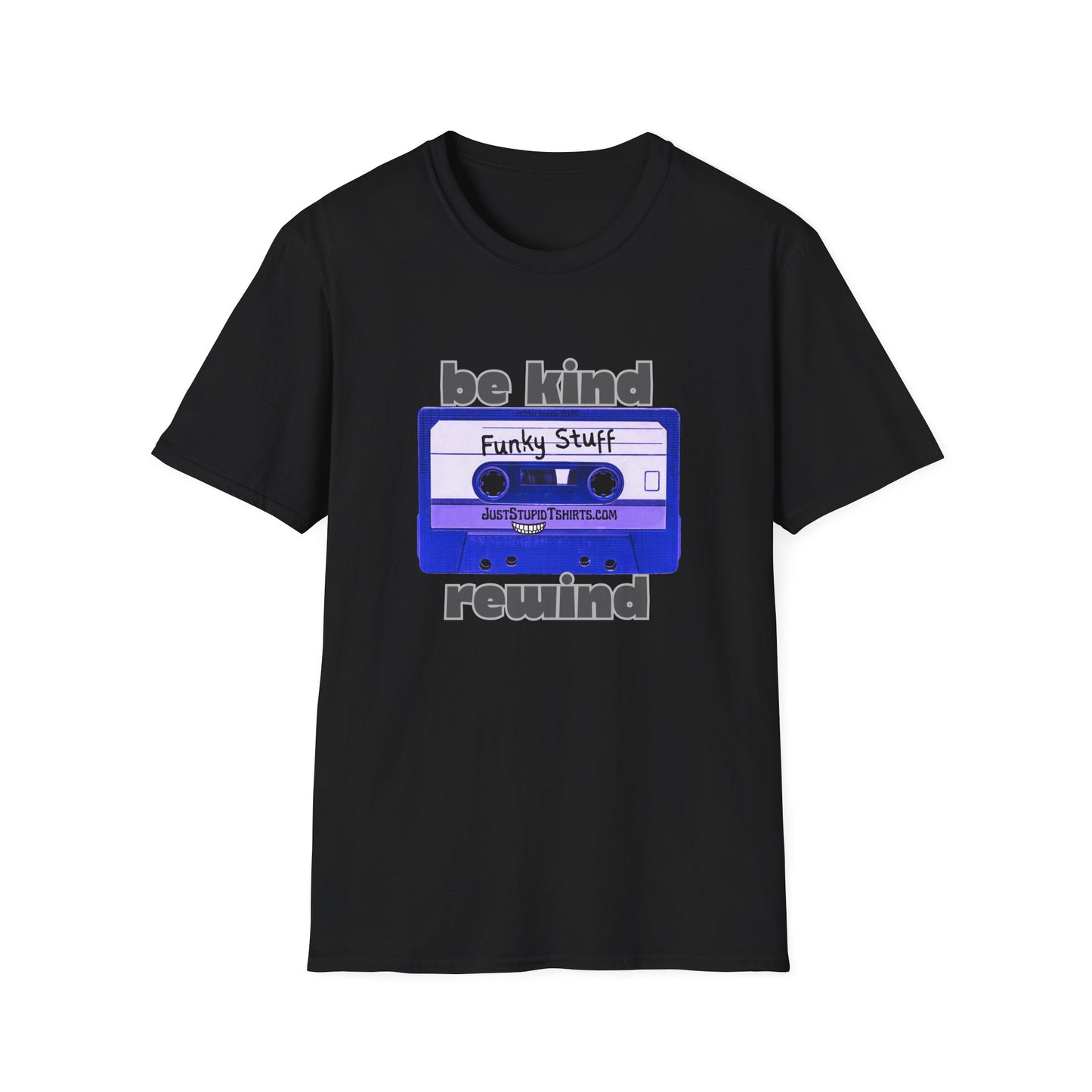 'Be Kind Rewind' Cassette Tape T-Shirt — Retro 80s Vintage Music Tee
