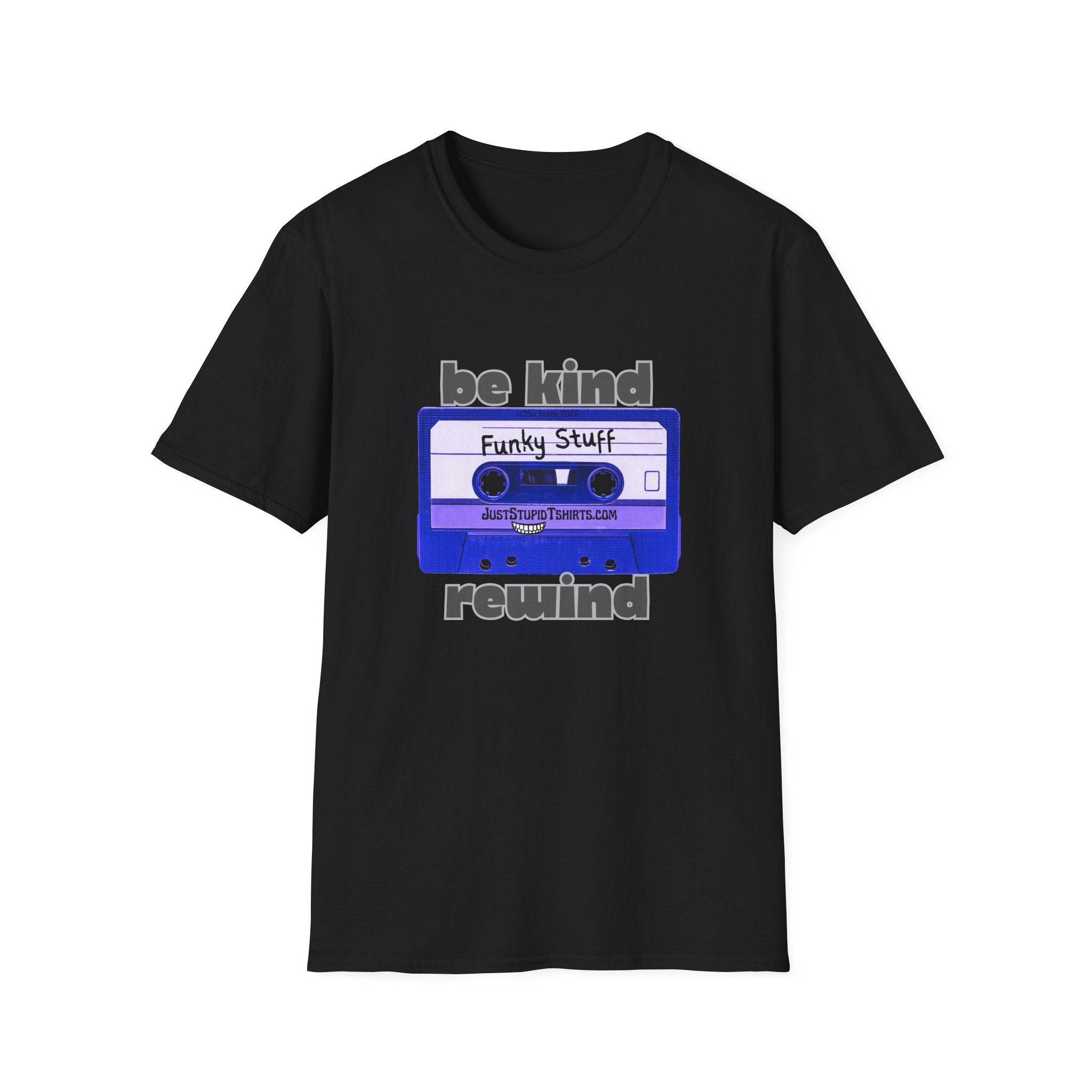 'Be Kind Rewind' Cassette Tape T-Shirt — Retro 80s Vintage Music Tee