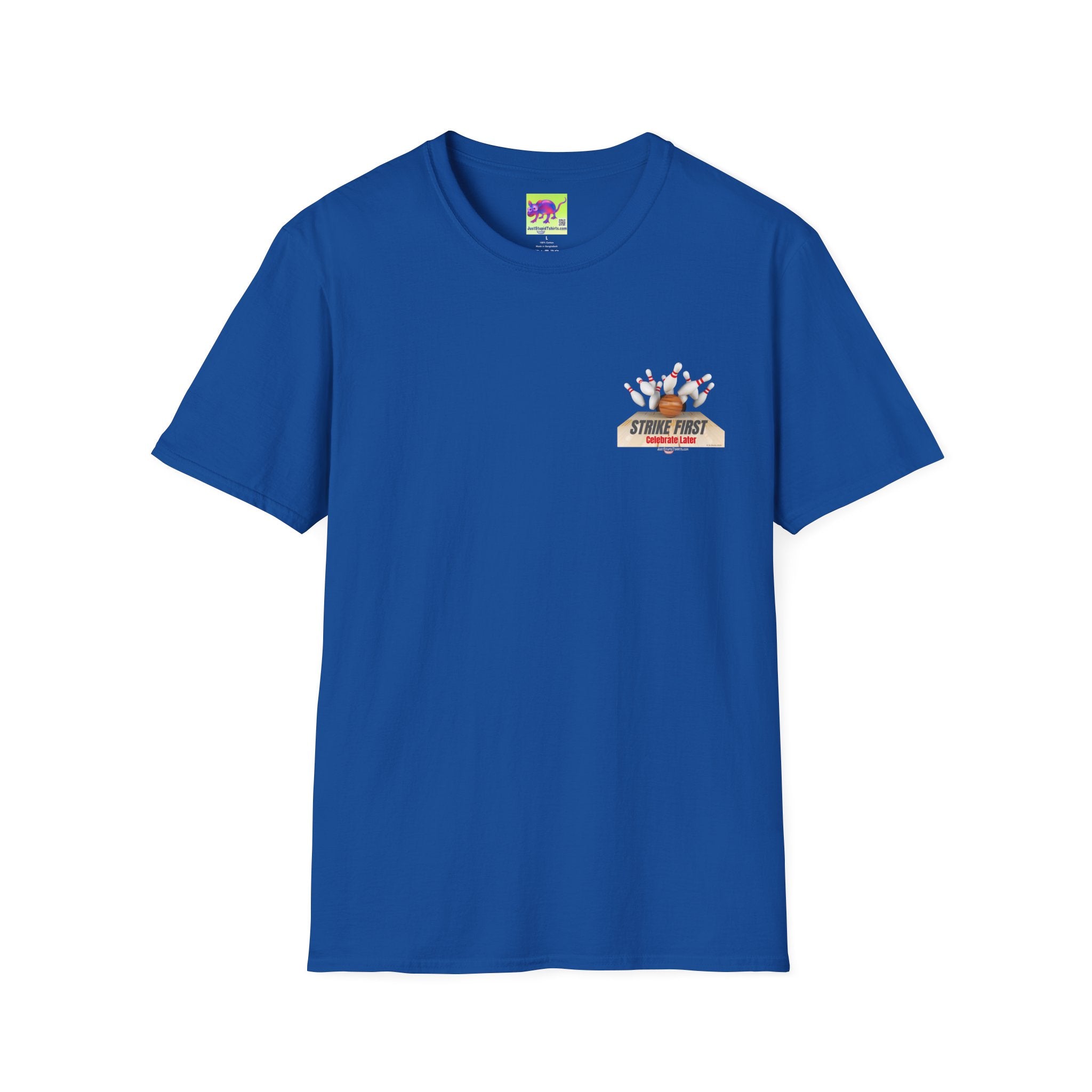 "Strike First" Bowling  Graphic Tee for Bowlers