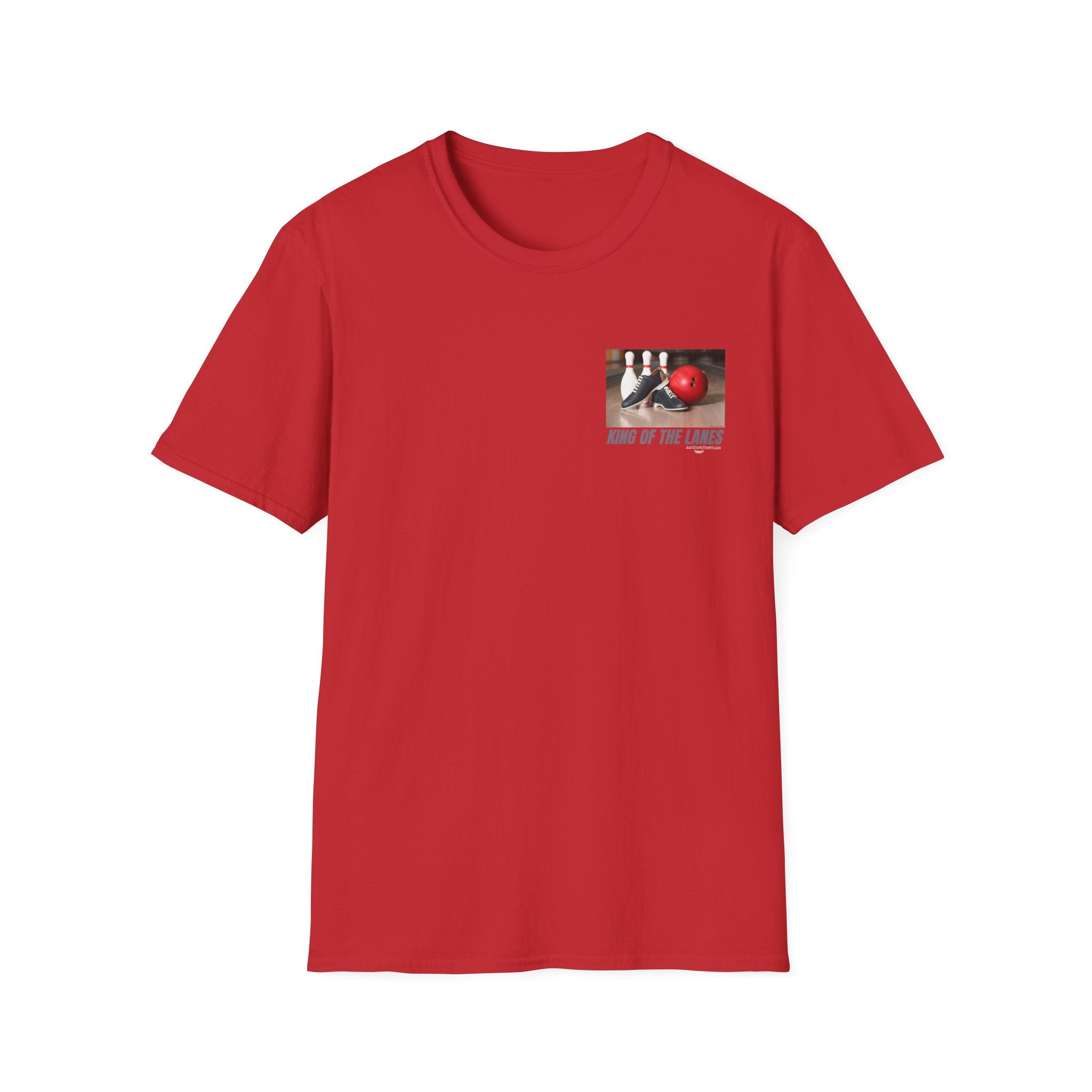 King of the Lanes Bowling T-Shirt — Retro Bowling Ball & Pins Tee