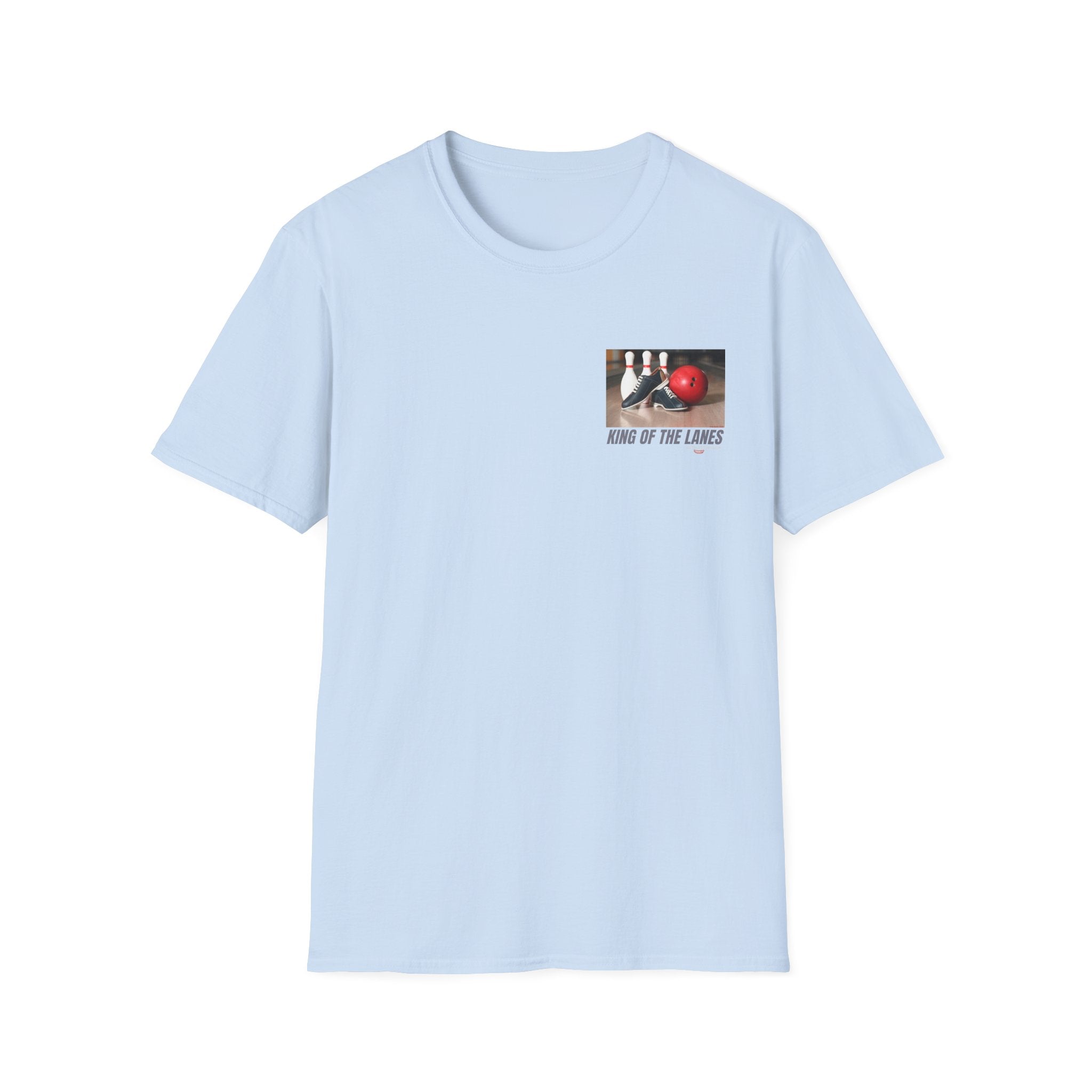 King of the Lanes Bowling T-Shirt — Retro Bowling Ball & Pins Tee