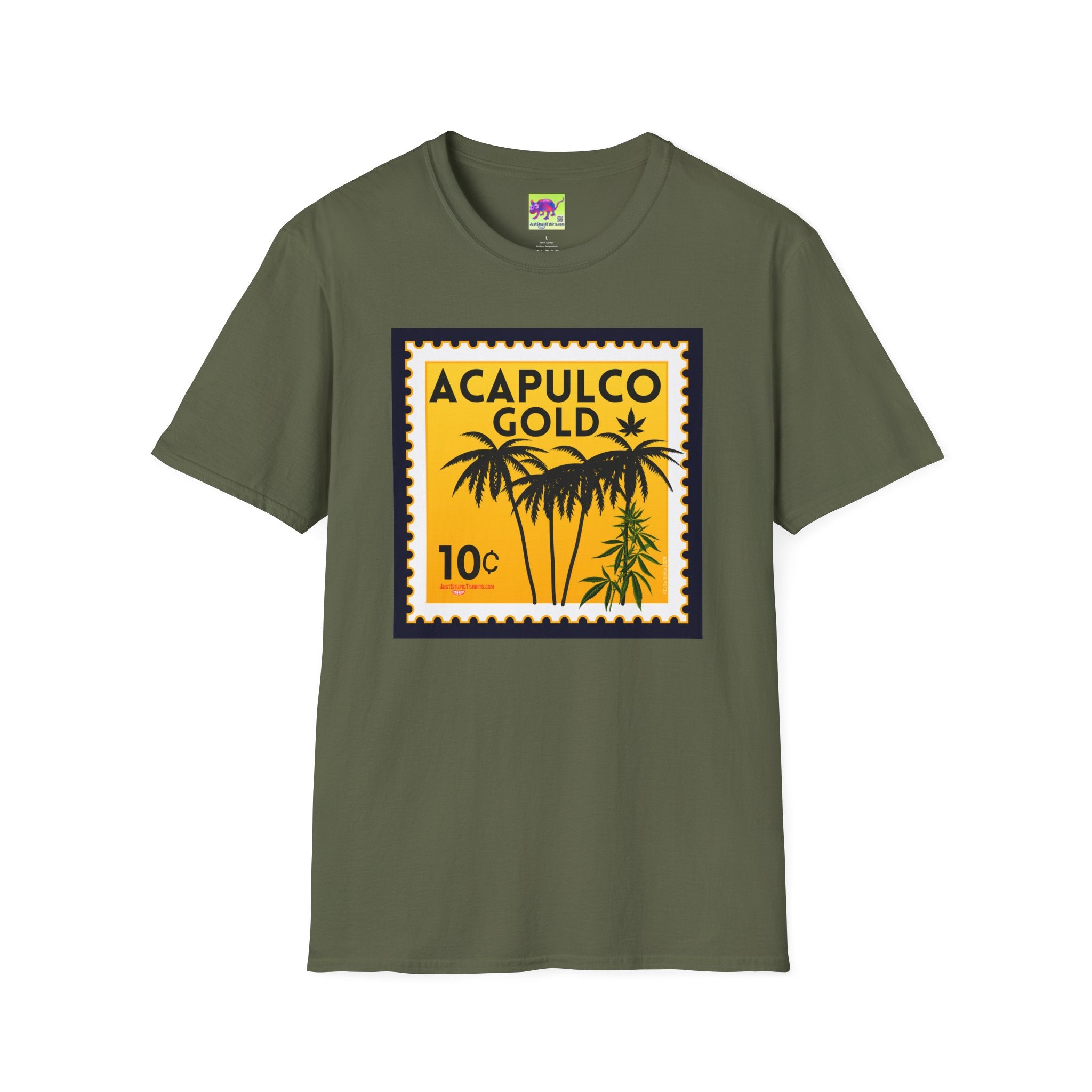 Acapulco Gold Vintage Palm Stamp Graphic Tee